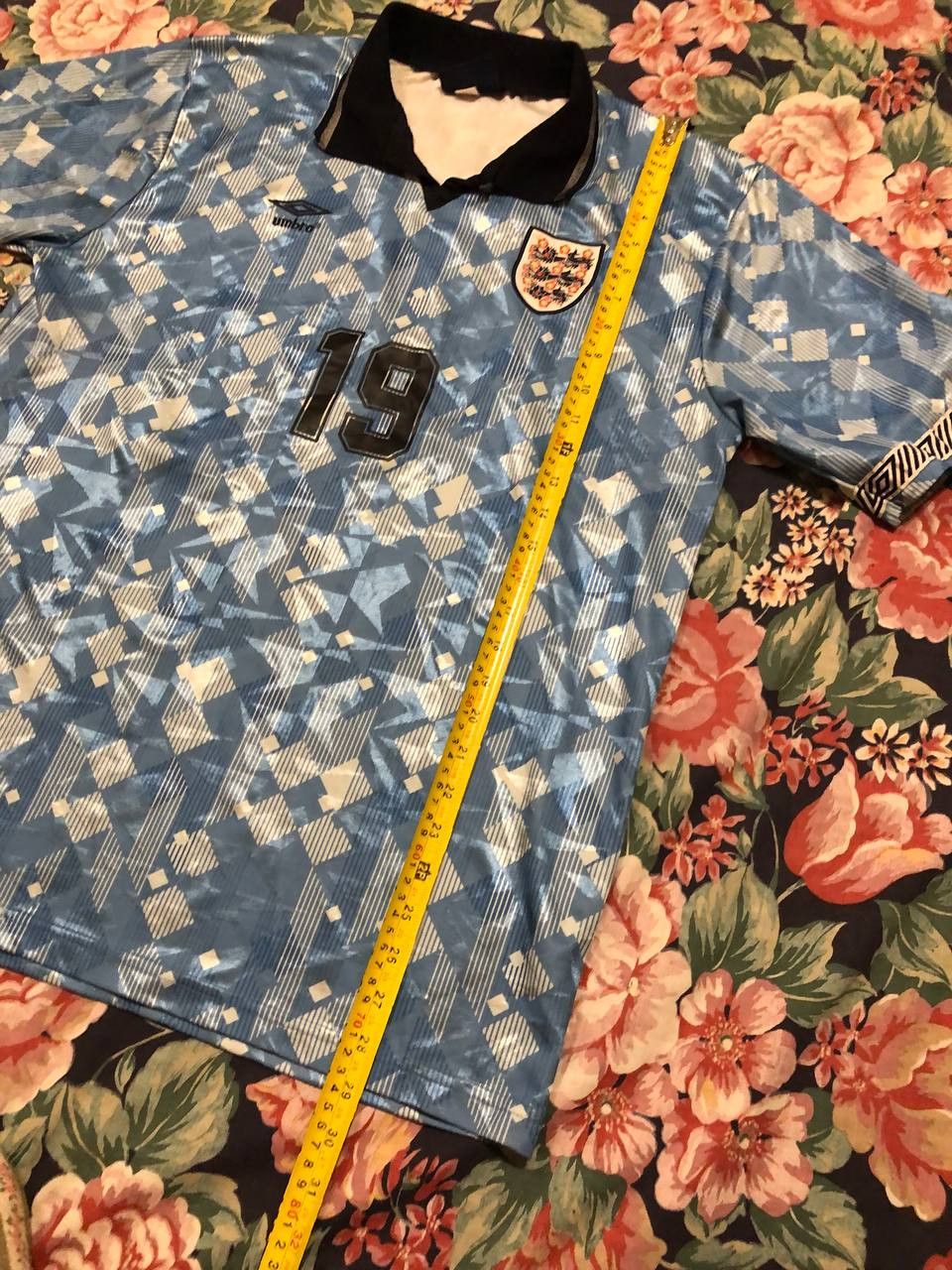 Umbro Vintage Jerseys blue print Umbro England Polo T-shirt Y2K Size US XL / EU 56 / 4 - 13 Thumbnail