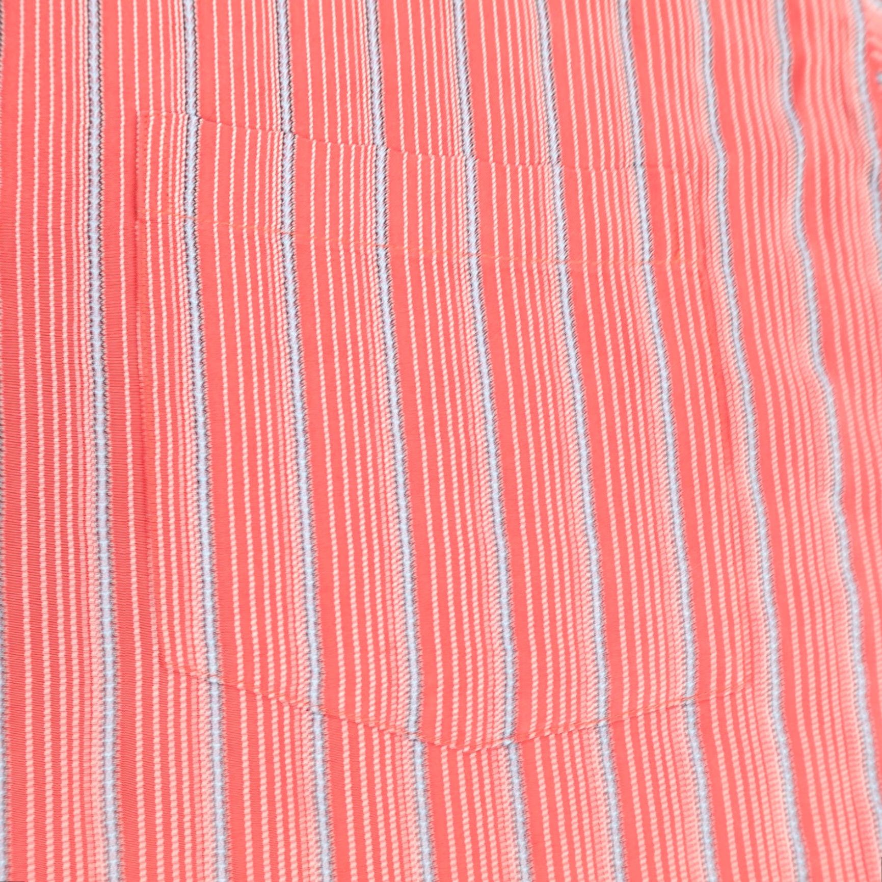 BUGATCHI Bugatchi Uomo Shirt Mens Large Red Striped Short Sleeve Button-Up Modal Rayon Size US L / EU 52-54 / 3 - 3 Thumbnail
