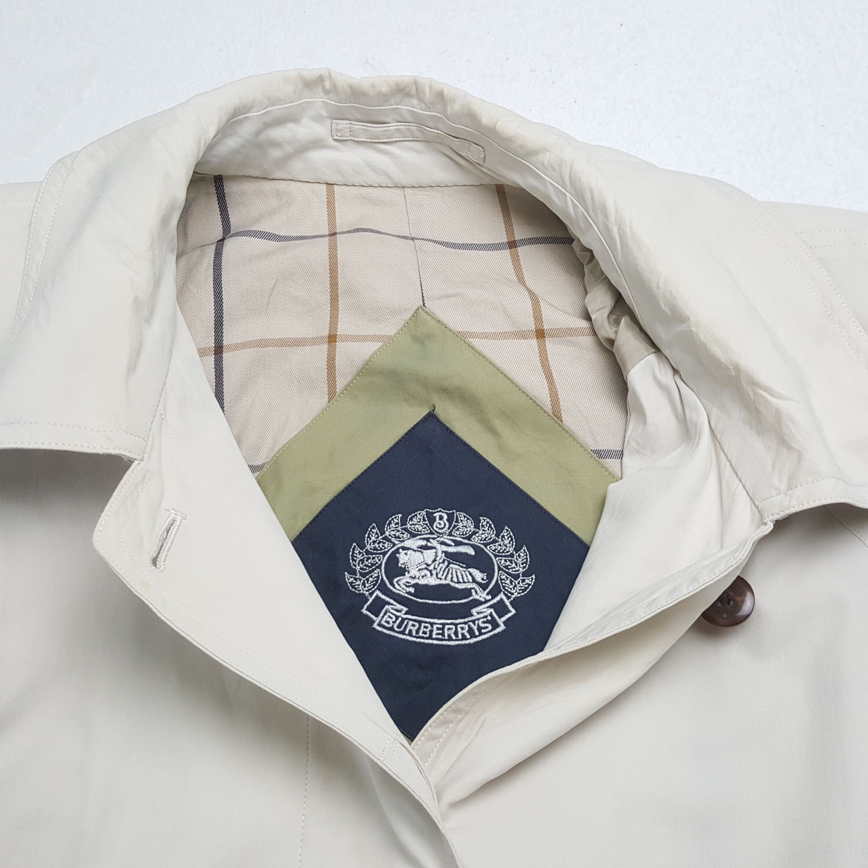 Burberry × Vintage Vintage BURBERRYS Fashion Brand Trench Coat Jacket Size L / US 10 / IT 46 - 10 Thumbnail