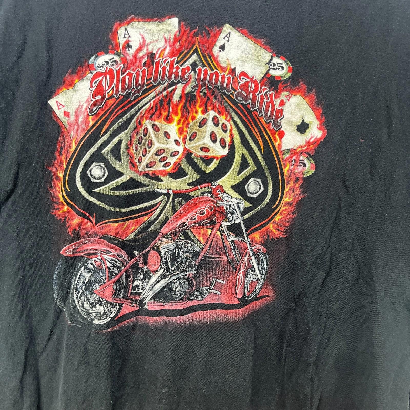 Vintage Vintage Biker Flames Choppers Motorcycle Sturgis T Shirt 2XL Size US XXL / EU 58 / 5 - 2 Thumbnail