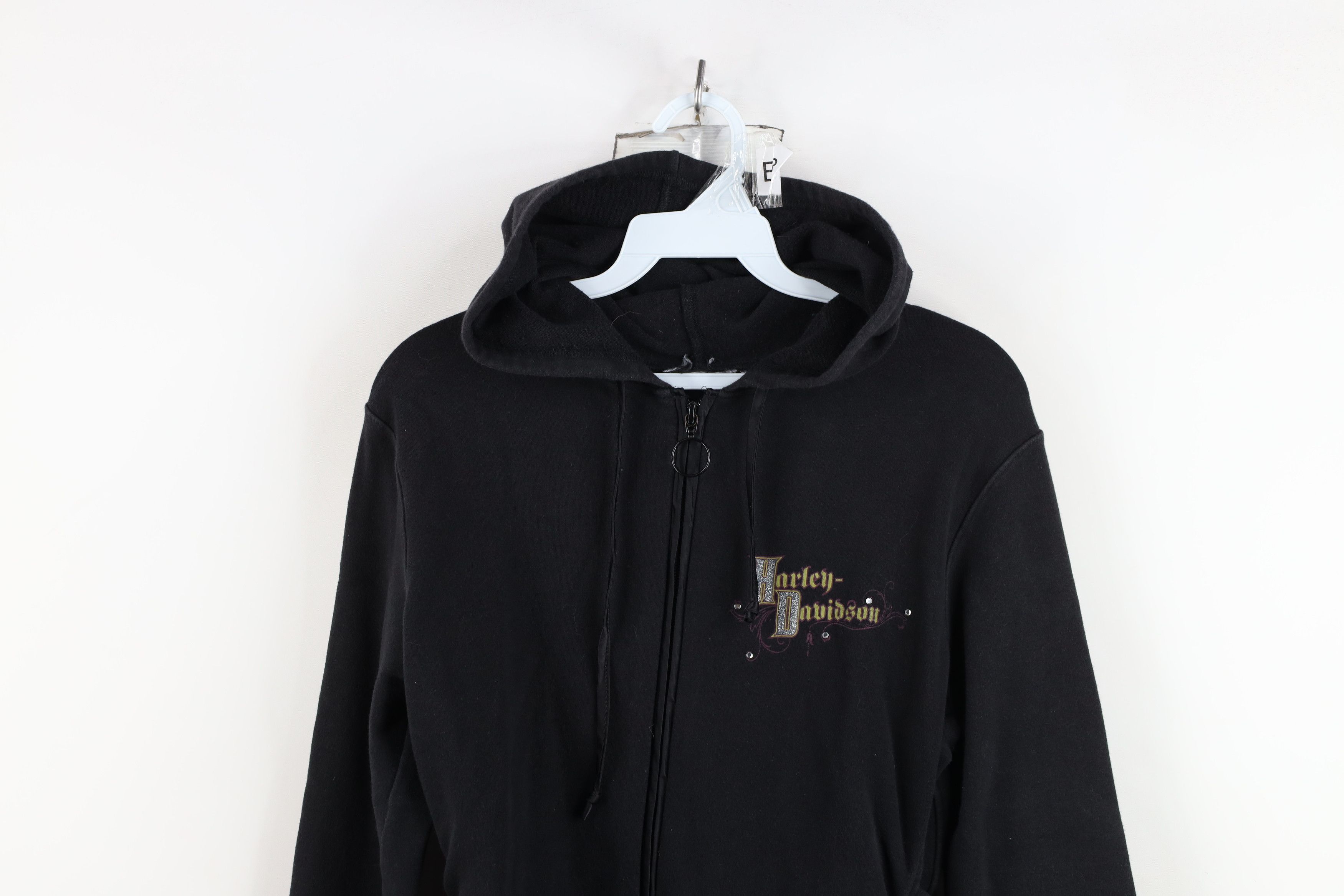 Harley Davidson Vintage Harley Davidson Sequin Tribal Tie Full Zip Hoodie Size S / US 4 / IT 40 - 2 Thumbnail