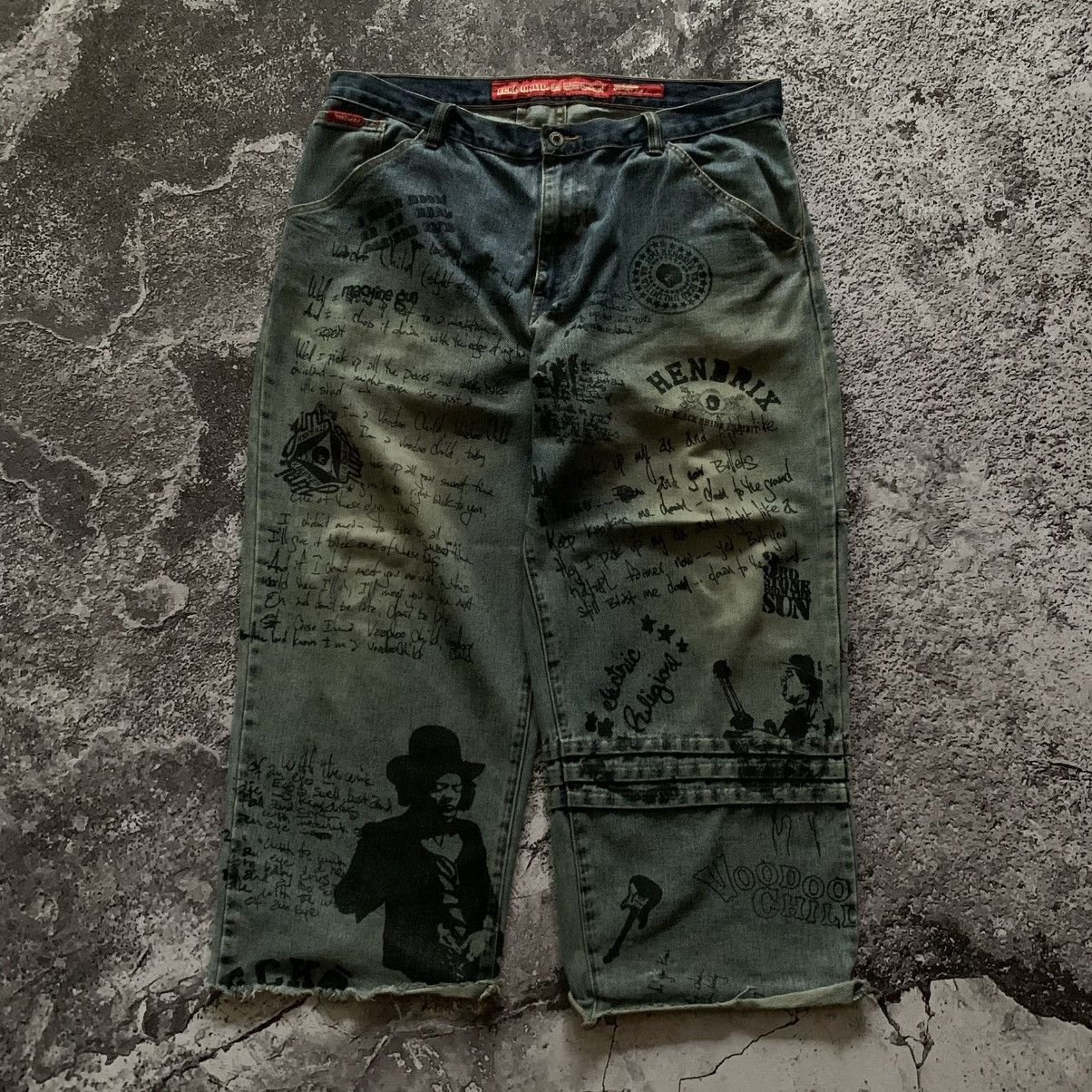 Ecko Unltd. Ecko Unltd. x Jimi Hendrix Carpenter Denim Baggy Jeans Size US 38 / EU 54 - 1 Thumbnail