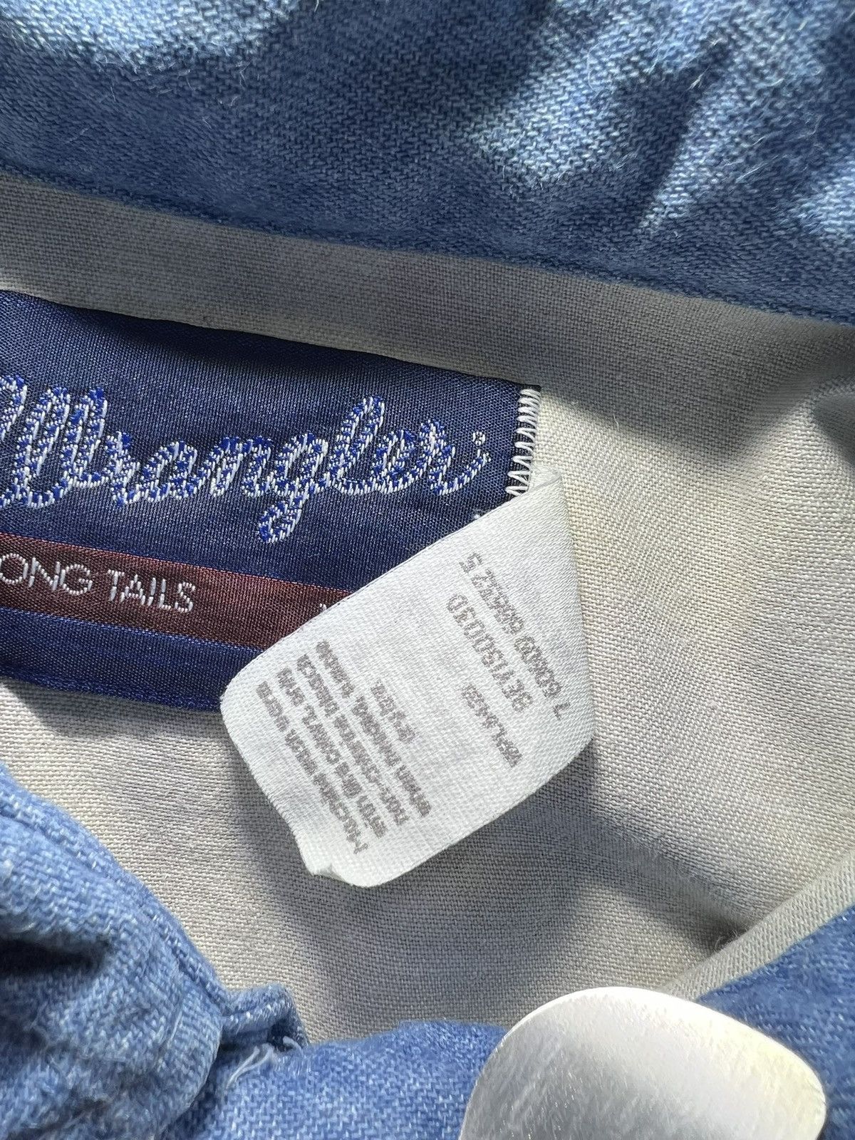 Wrangler Wrangler Brushpopper 17.5-35 Striped Denim Western X-Long Size US XL / EU 56 / 4 - 7 Thumbnail
