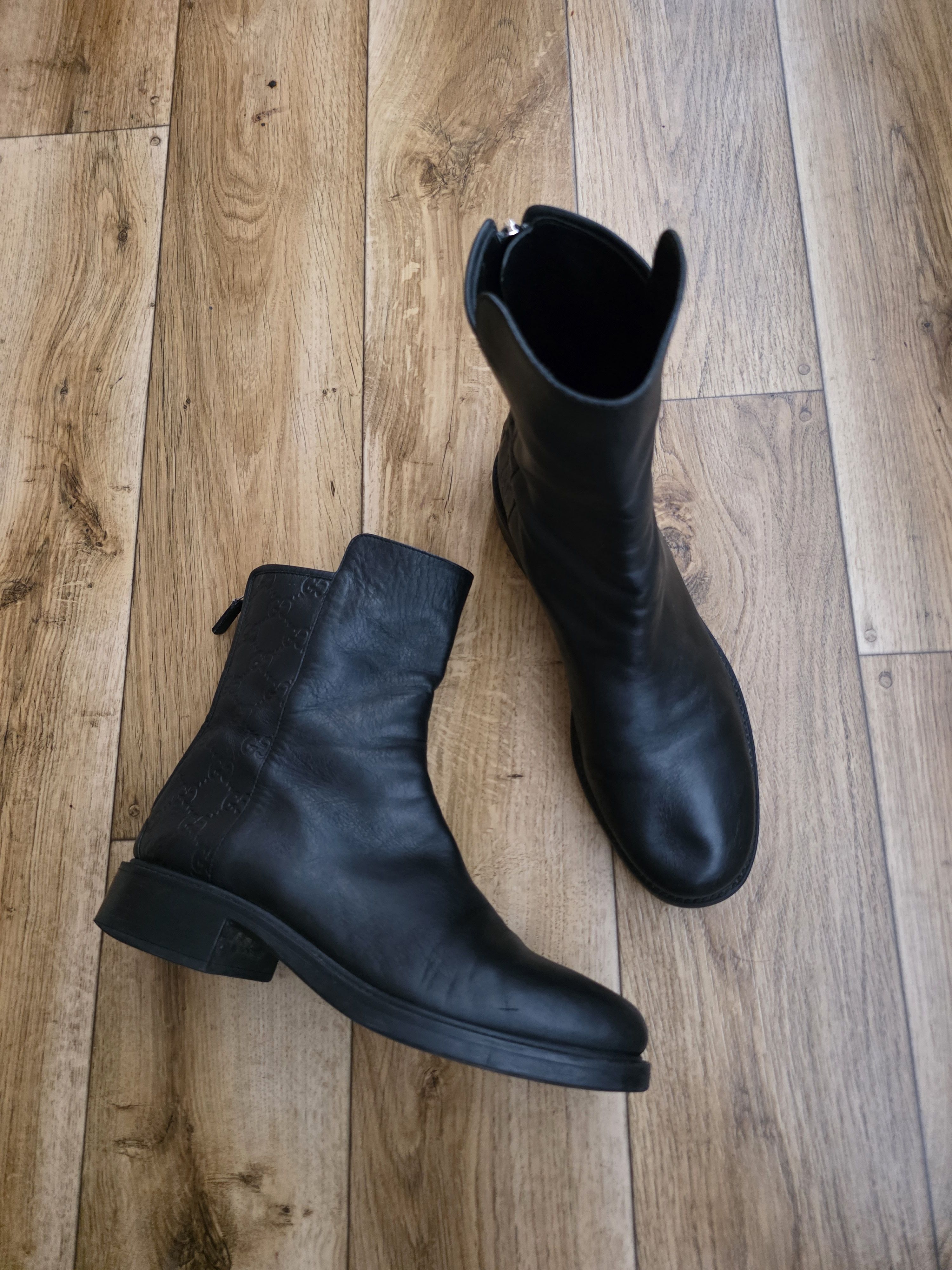Gucci × Vintage Gucci GG Signature Leather Boots Size US 11 / IT 41 - 5 Thumbnail