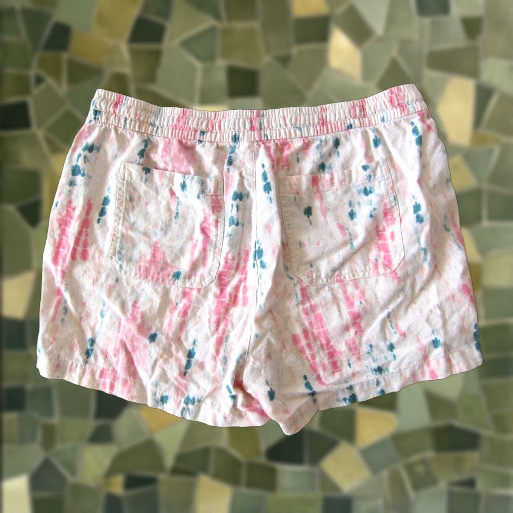 Old Navy Old Navy Chino Shorts Women Large Green Pink Tie Dye Pocket Linen Rayon Pocket Chino Shorts Women Large Green Pink Tie Dye Linen Rayon Old Navy Size 36" / US 14 / IT 50 - 1 Thumbnail