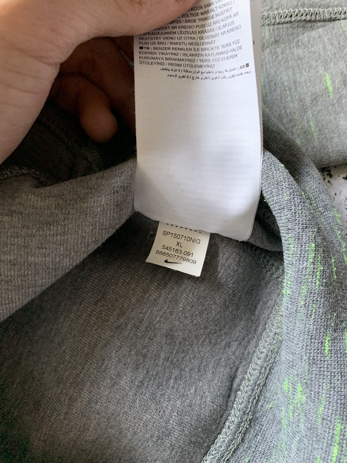 Nike × Vintage Vintage Nike Tech Fleece Sweatshirt Drill Fleece Y2K USA Size US XL / EU 56 / 4 - 7 Thumbnail