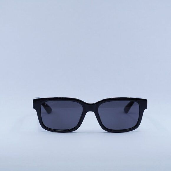 Gucci Gucci GG1583S 001 Sunglasses Black Square Frame, Grey Lenses Size ONE SIZE - 3 Thumbnail