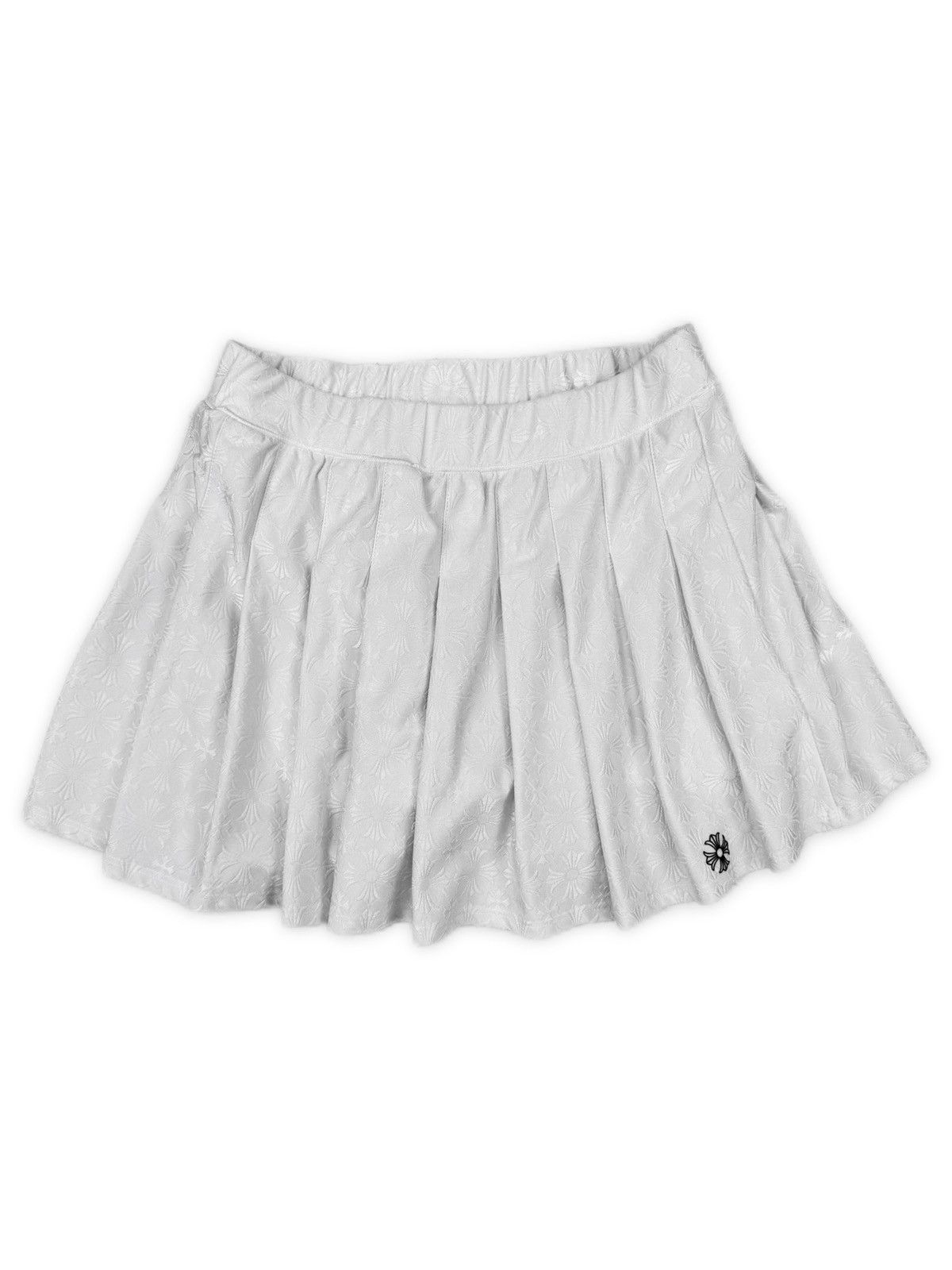 Chrome Hearts Pleated Plus Monogram Elasticated Tennis Skirt