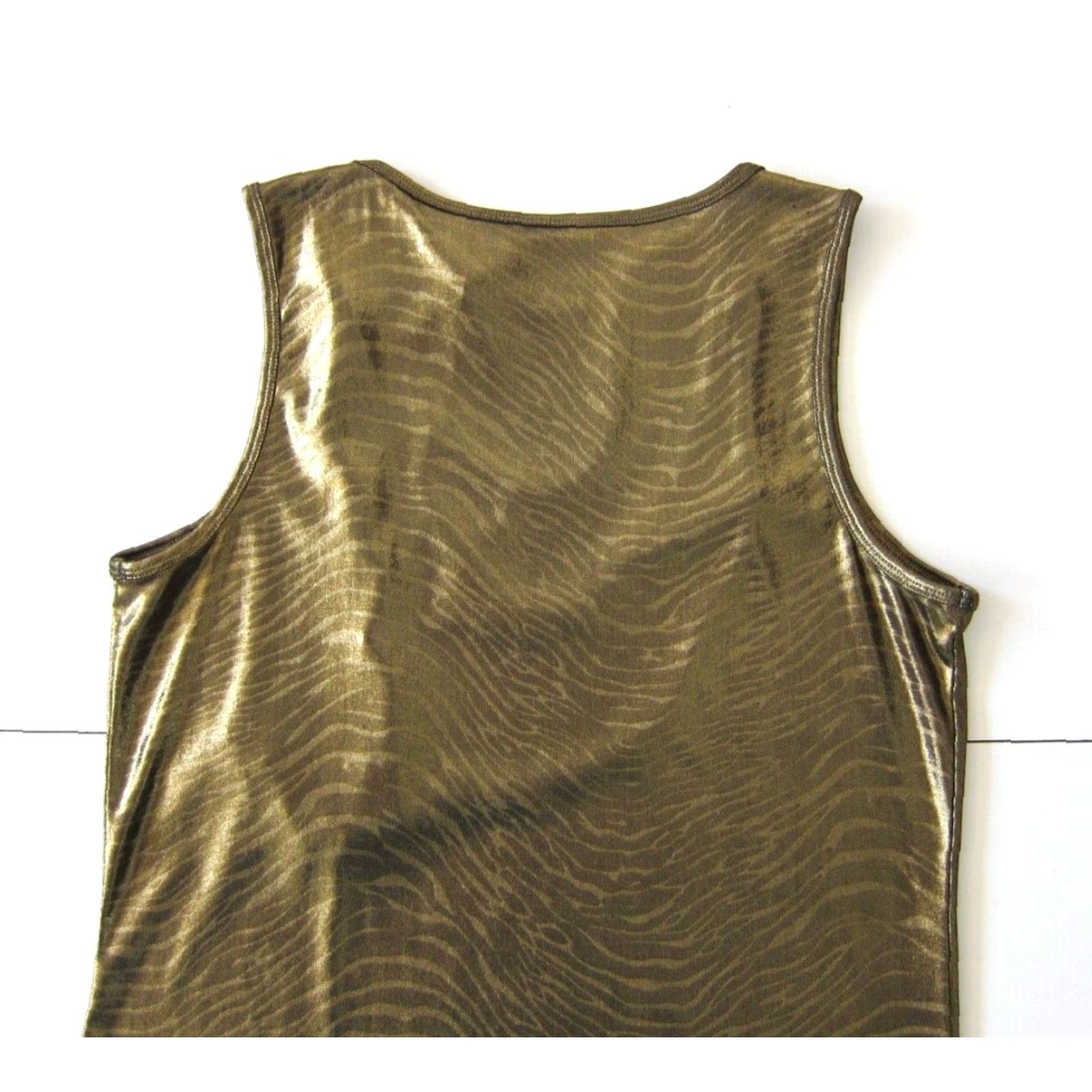 Vintage Bisou Bisou Y2K Gold Stretch Beaded Necklace Shift Tent Tank Tunic Dress Medium Size M / US 6-8 / IT 42-44 - 5 Thumbnail