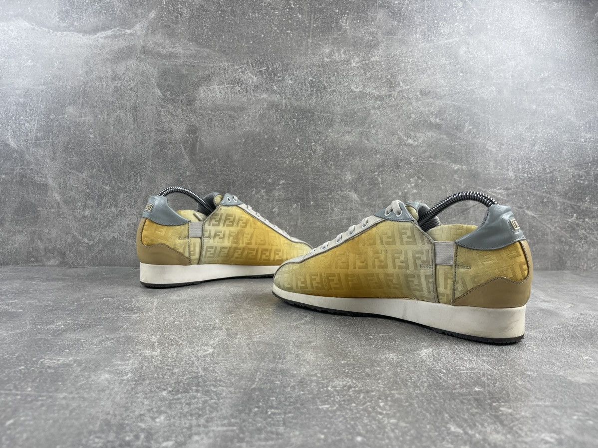 Fendi × Vintage Fendi Archives Vintage 90s Leather Monogrammed Sneakers Size US 7.5 / IT 37.5 - 5 Thumbnail