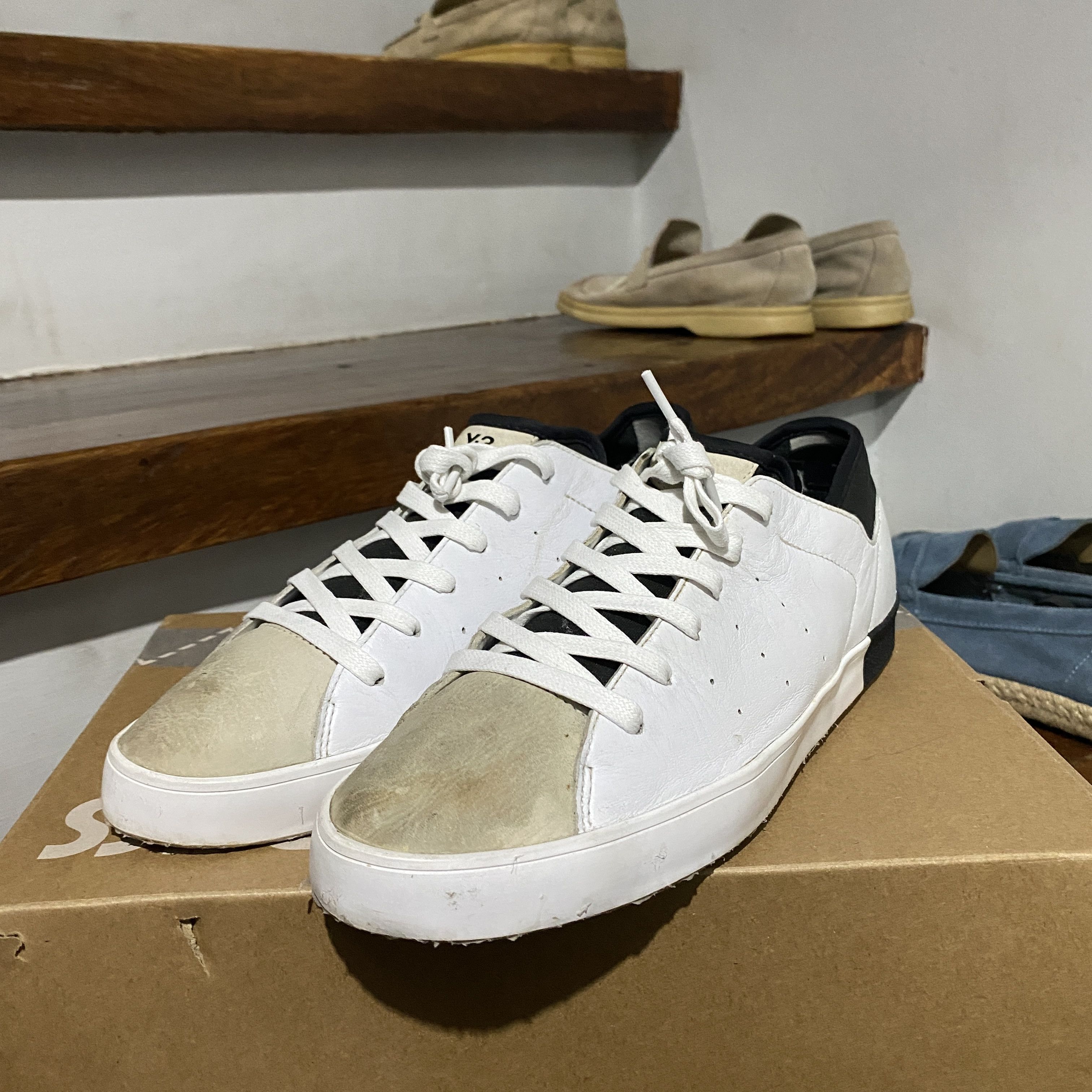 Y-3 Adidas x Yohji Yamamoto Court Sneakers 10 Size US 10 / EU 43 - 3 Thumbnail