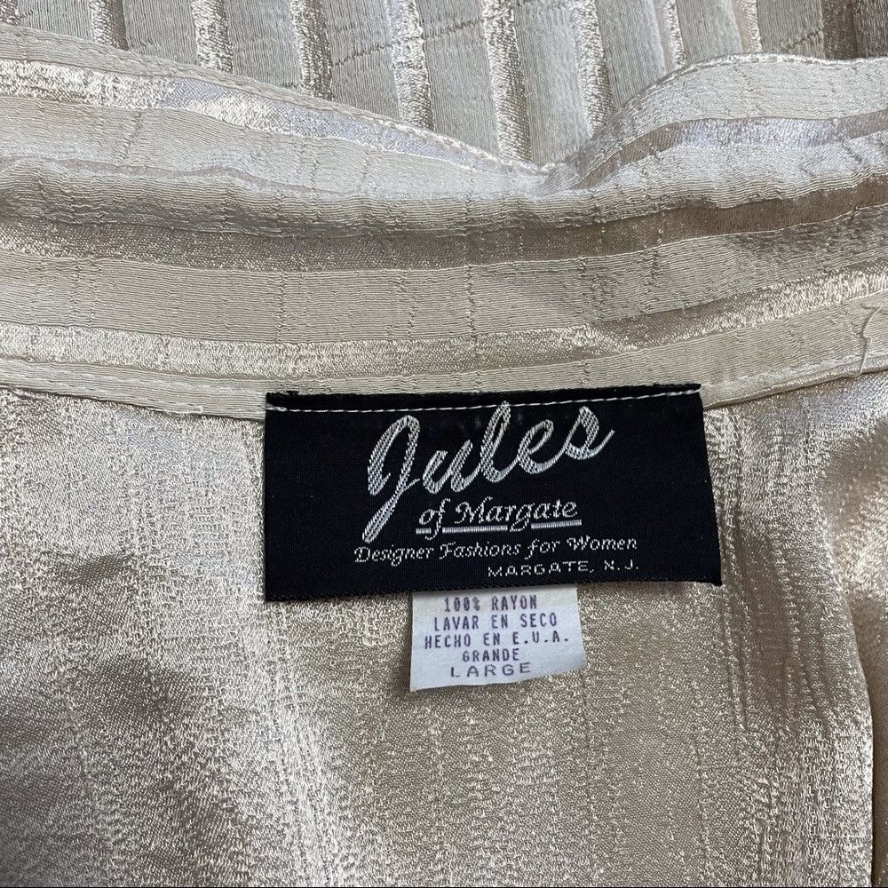 Other Vintage Jules of Margate Beige Shirt Size XL Size XL / US 12-14 / IT 48-50 - 8 Thumbnail