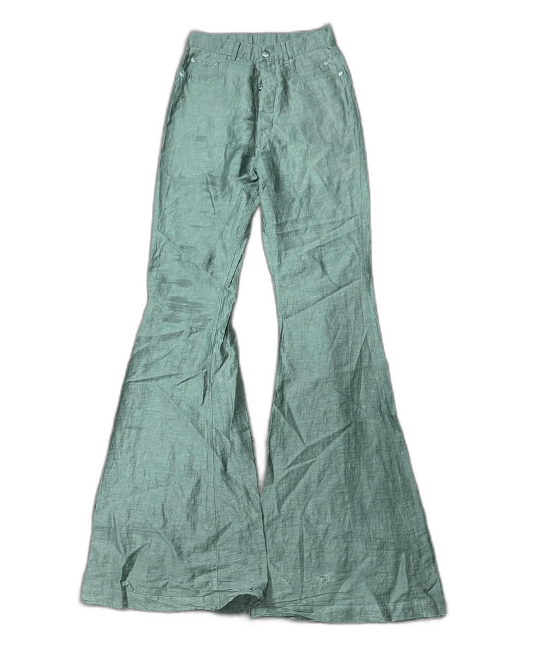 Rick Owens Rick Owens 23SS Green Bootcut Pants-2508 Size US 28 / EU 44 - 1 Thumbnail