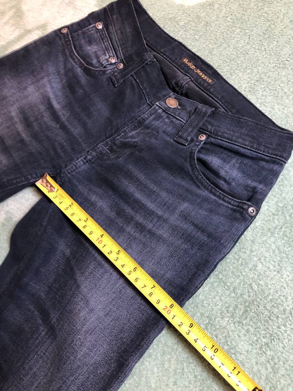 Nudie Jeans NUDIE Denim Dark Wash Stretch Slim Fit Straight Jeans Size 25" / US 0 / IT 36 - 11 Thumbnail