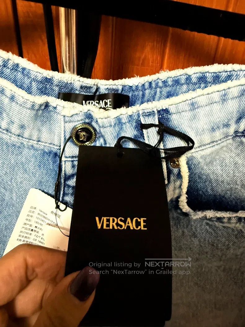 Versace Versace Washed wide-leg jeans Size US 34 / EU 50 - 3 Thumbnail