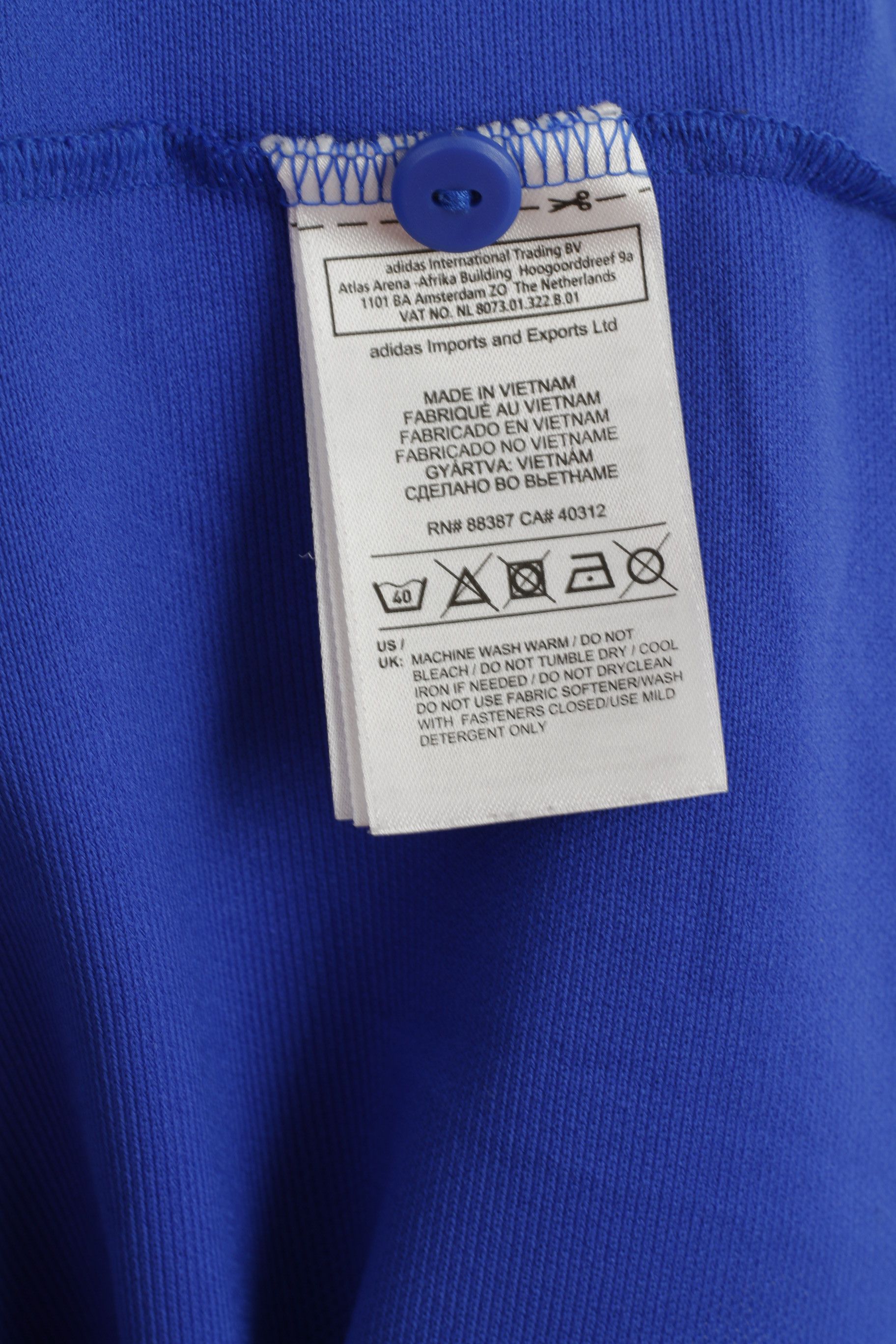 Adidas Adidas Men L Polo Shirt Blue West Bromwich Albion 7921 Size US L / EU 52-54 / 3 - 4 Thumbnail