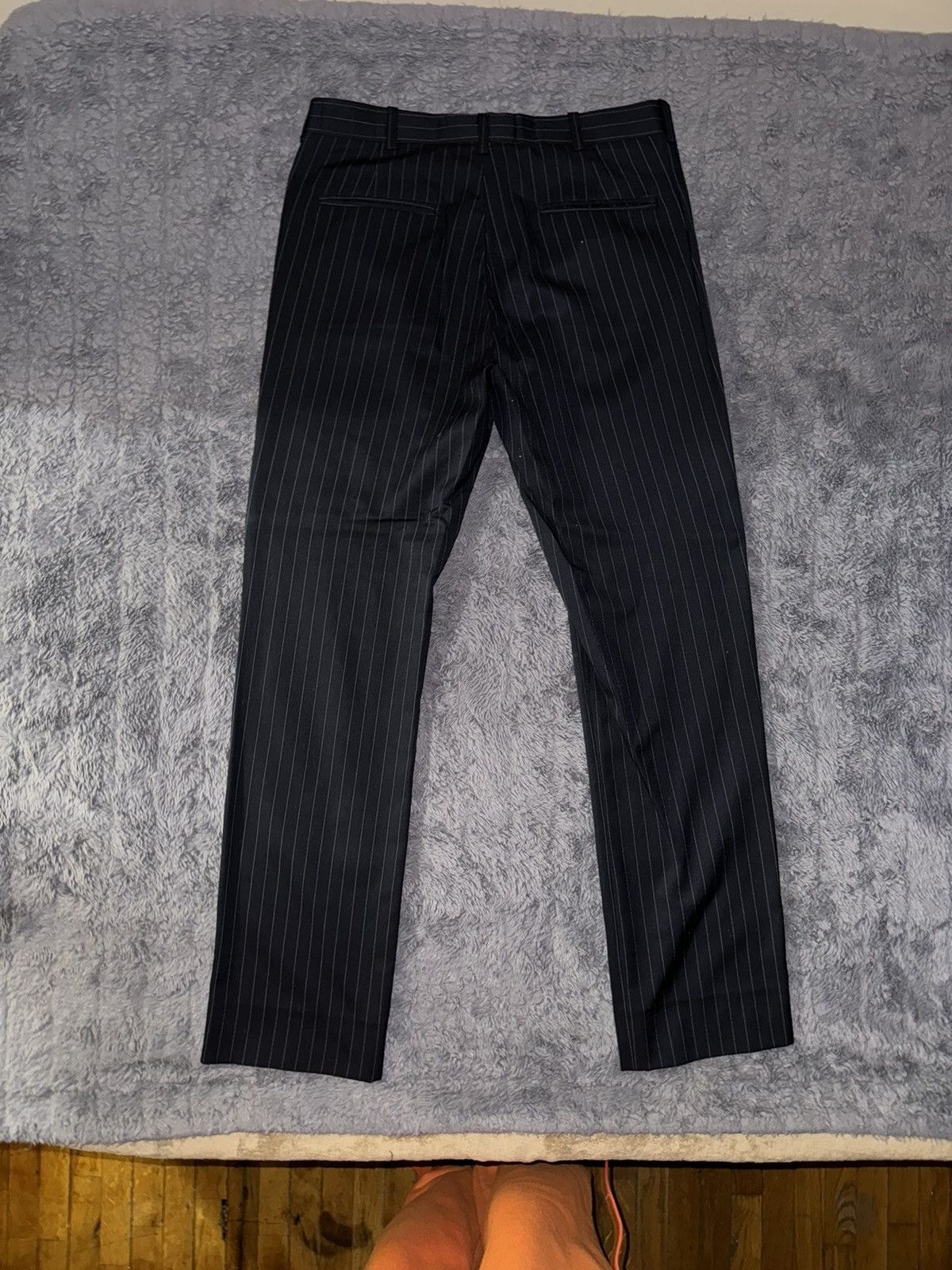 Ev Bravado × Who Decides War Ev Bravado “Do You Think I’m Crazy?” Pinstripe Pants Size US 32 / EU 48 - 5 Thumbnail