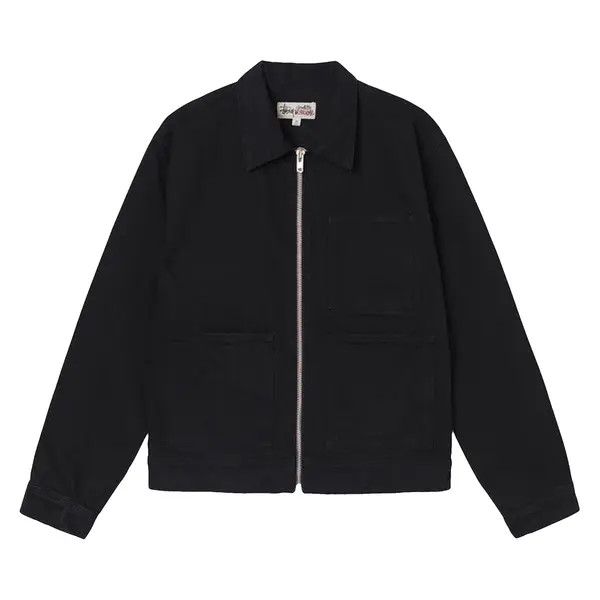 Stussy × Vintage Stüssy HO23 Zip Work Jacket “Black” Size US M / EU 48-50 / 2 - 2 Thumbnail