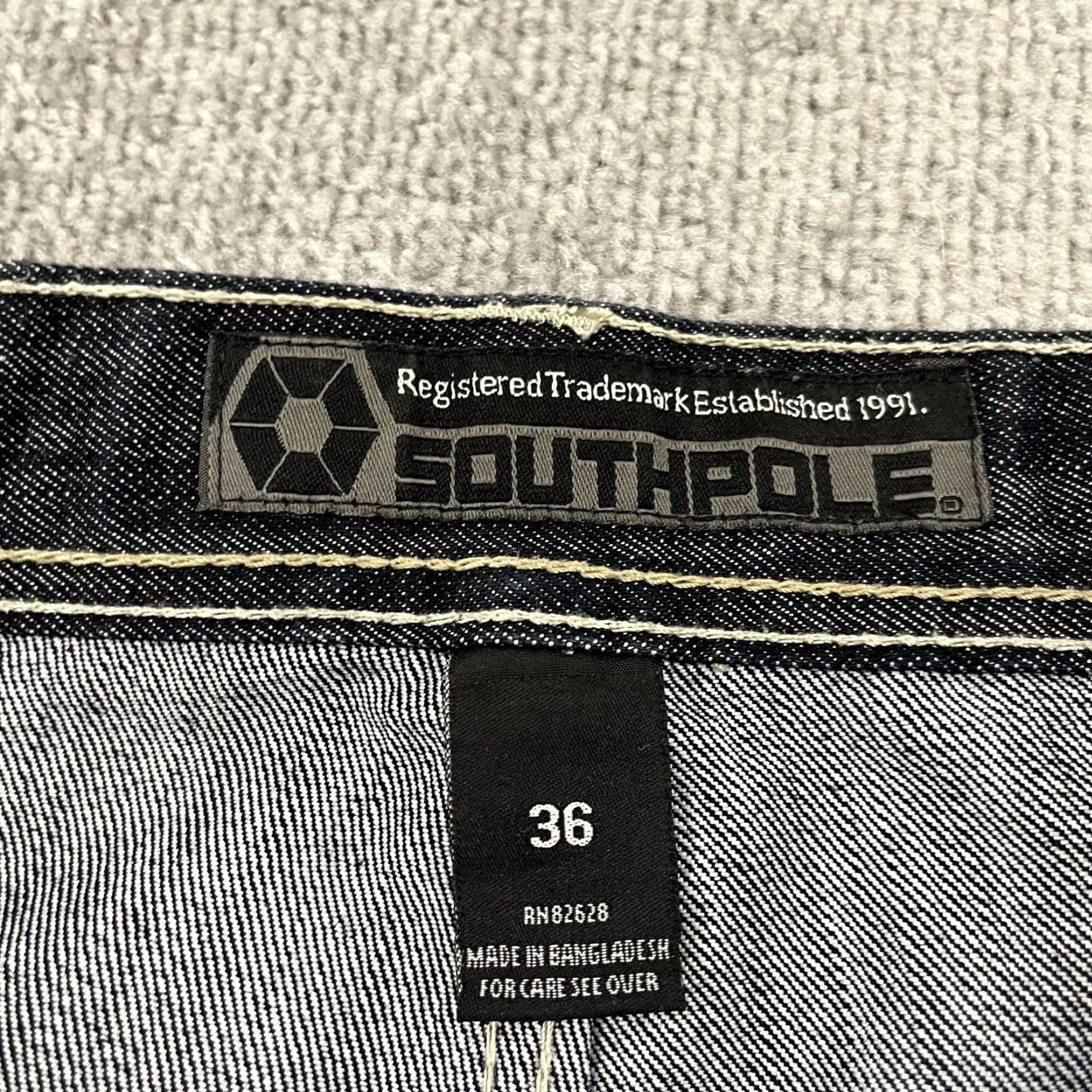 Southpole VINTAGE Southpole Jeans Men 36x32 Denim Wide-Leg Grunge Retro Y2K 5-Pocket Blue Men Size US 36 / EU 52 - 4 Thumbnail