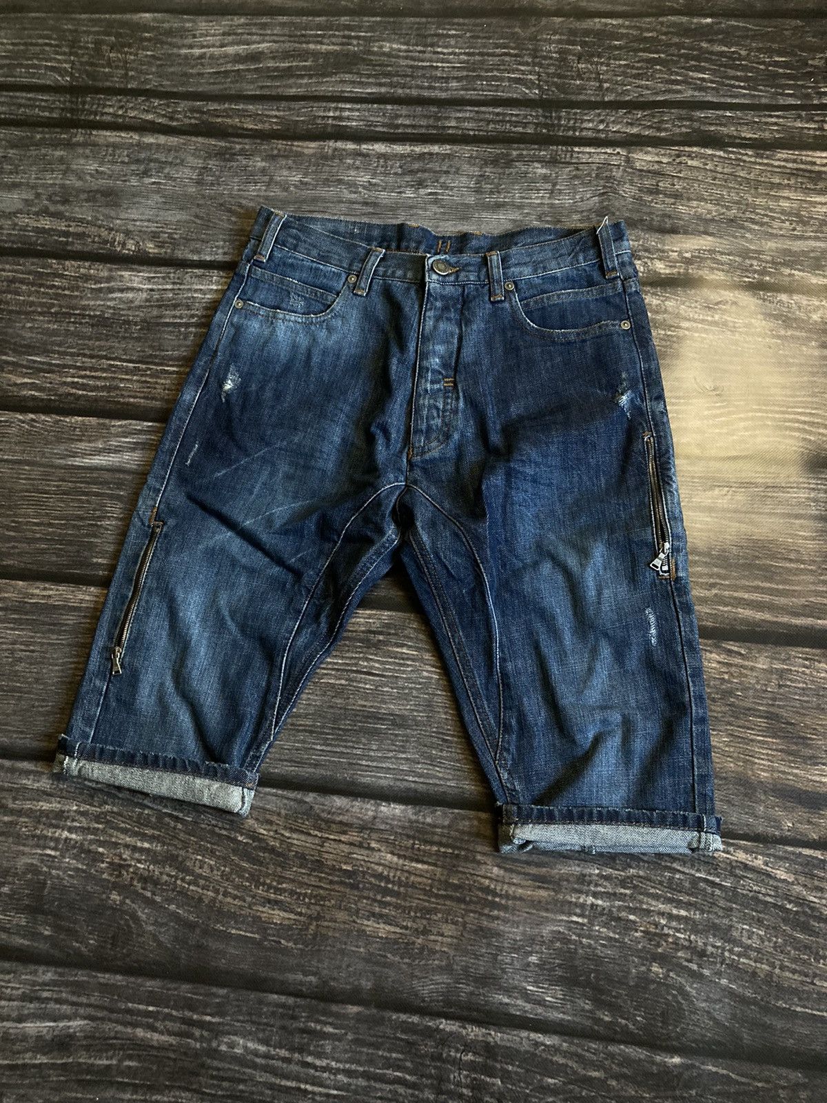 Neil Barrett 🔥NEIL BARRETT Y2K ZIP SHORTS Size US 30 / EU 46 - 1 Thumbnail
