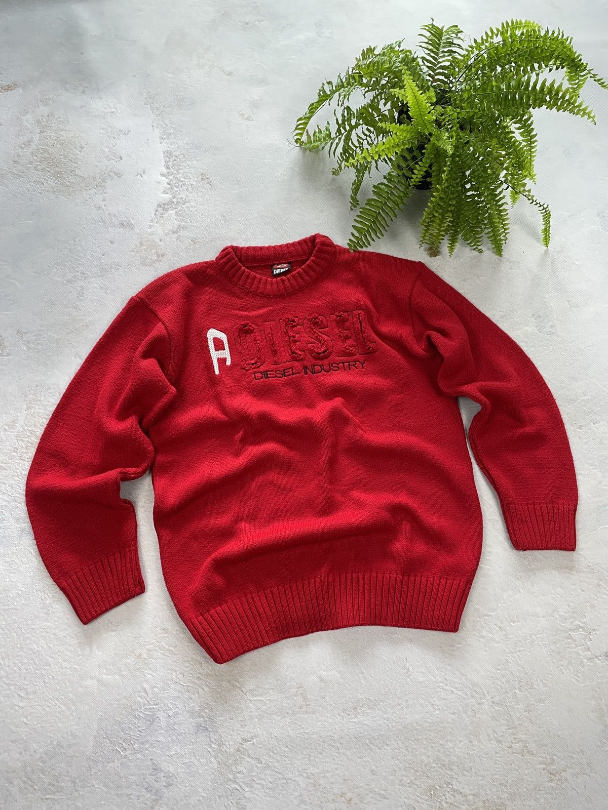 Diesel Vintage Diesel Sweater Spellout Avant Garde Size US M / EU 48-50 / 2 - 1 Thumbnail