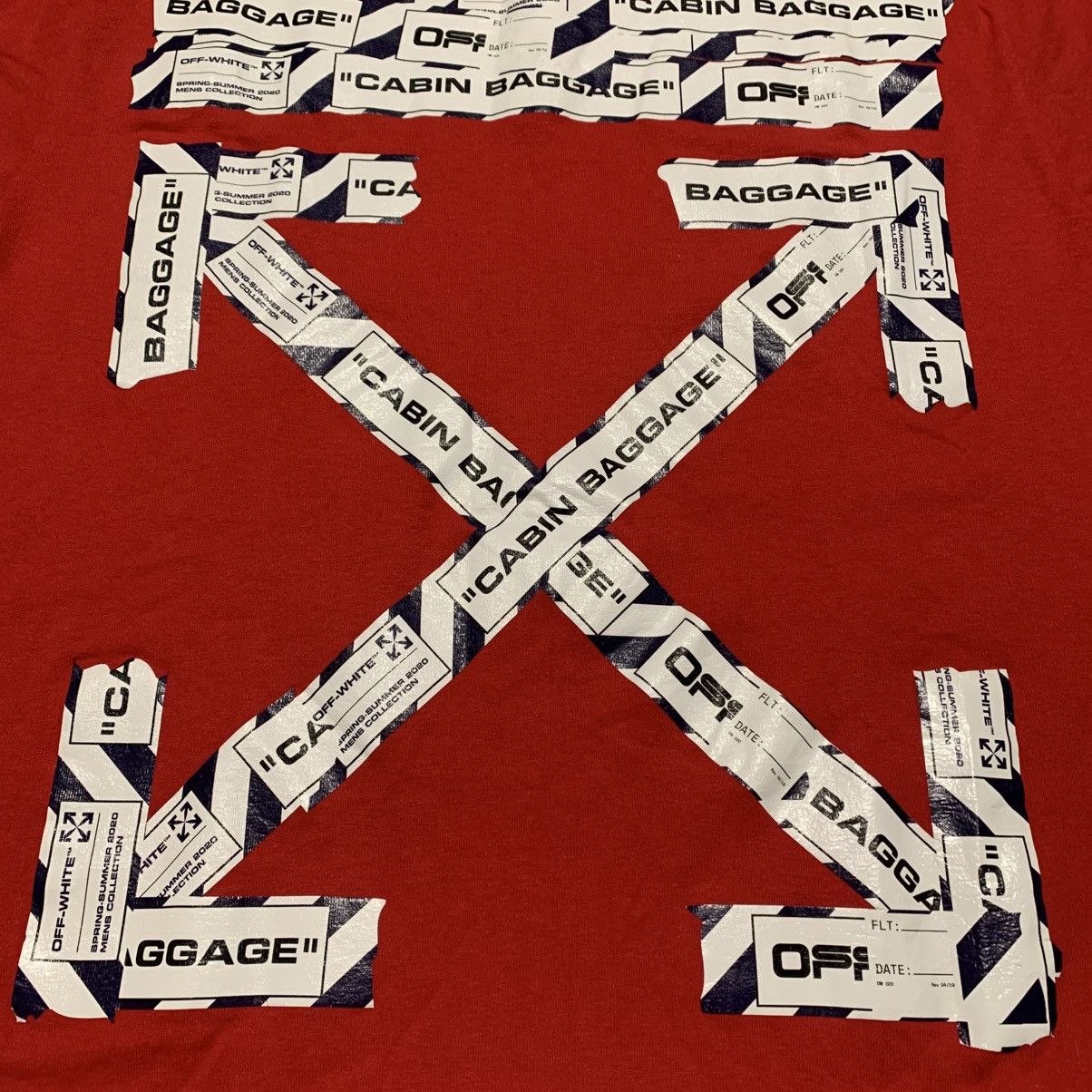 Off-White Off White Medium Airport Arrows Red Tee Virgil Abloh Size US M / EU 48-50 / 2 - 3 Thumbnail