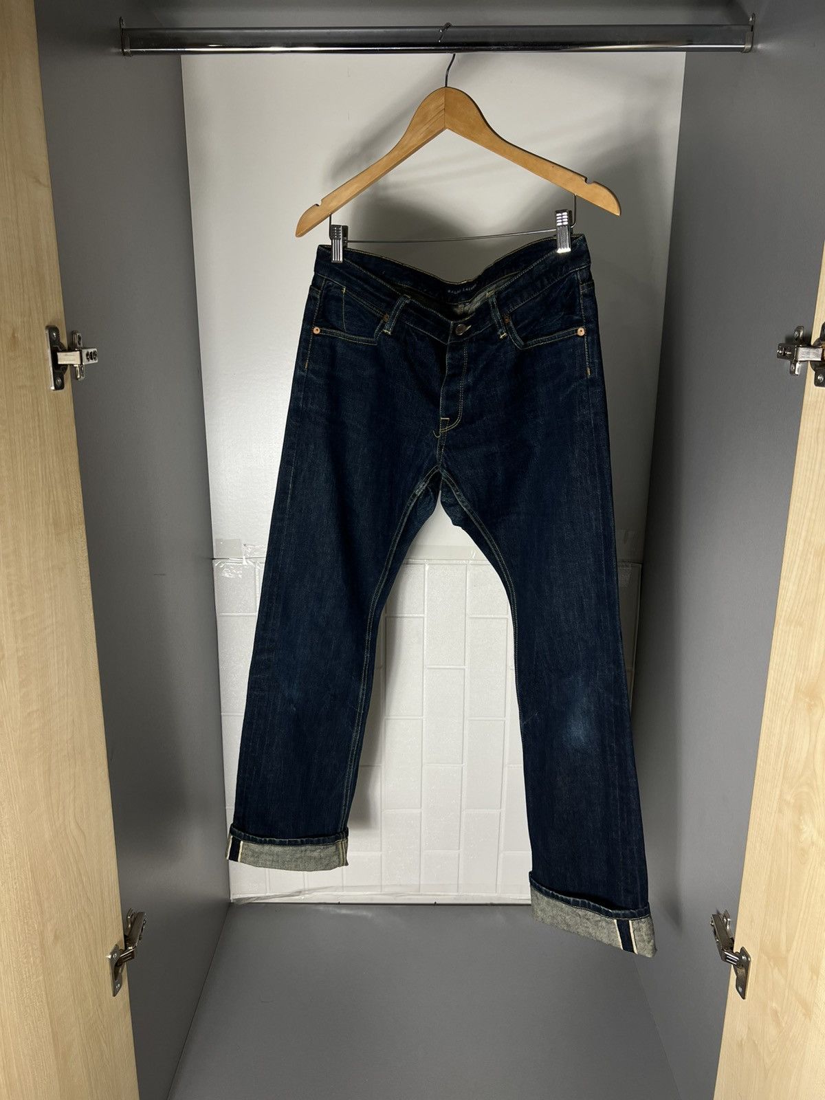 Polo Ralph Lauren VINTAGE POLO RALPH LAUREN DENIM SELVEDGE JAPAN JEANS RETRO CASUAL DESIGNER Y2K 90s Size US 31 - 8 Thumbnail