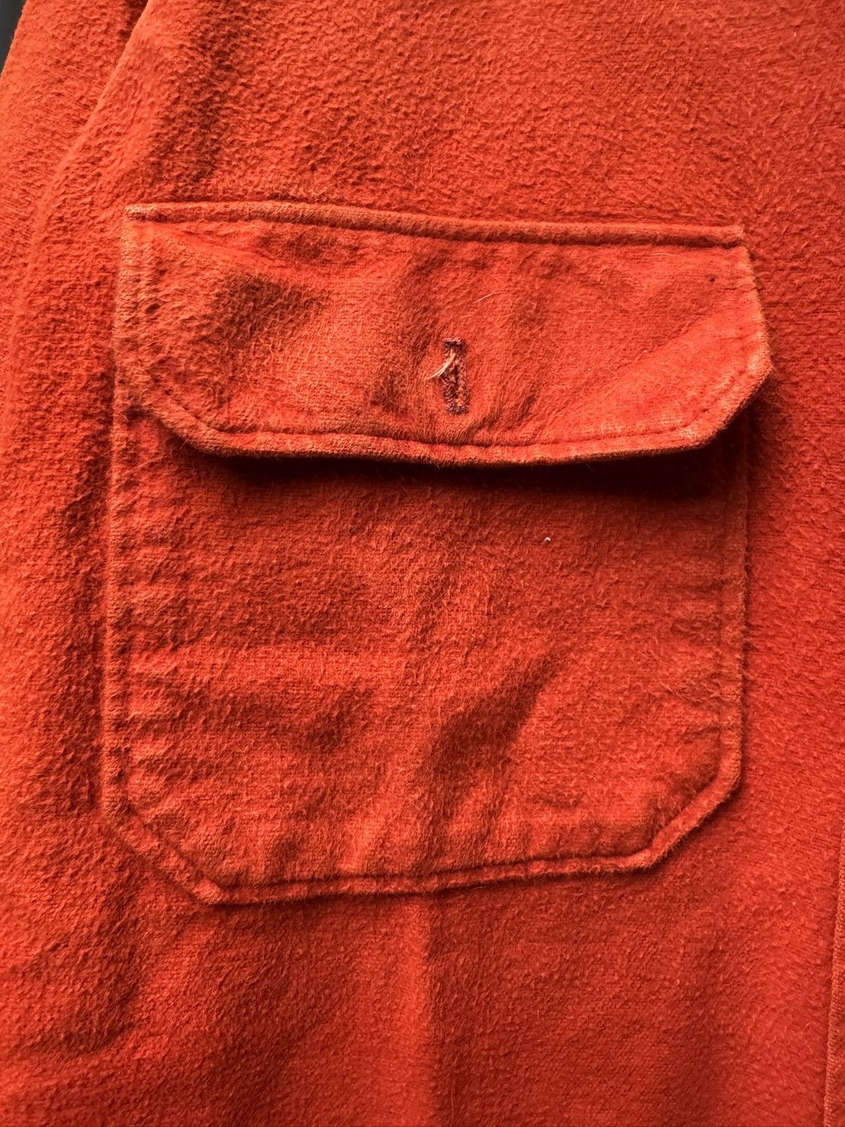 Woolrich Woolen Mills Vintage Woolrich Wool Work Shirt — Orange Brushed Flannel Size US M / EU 48-50 / 2 - 3 Thumbnail