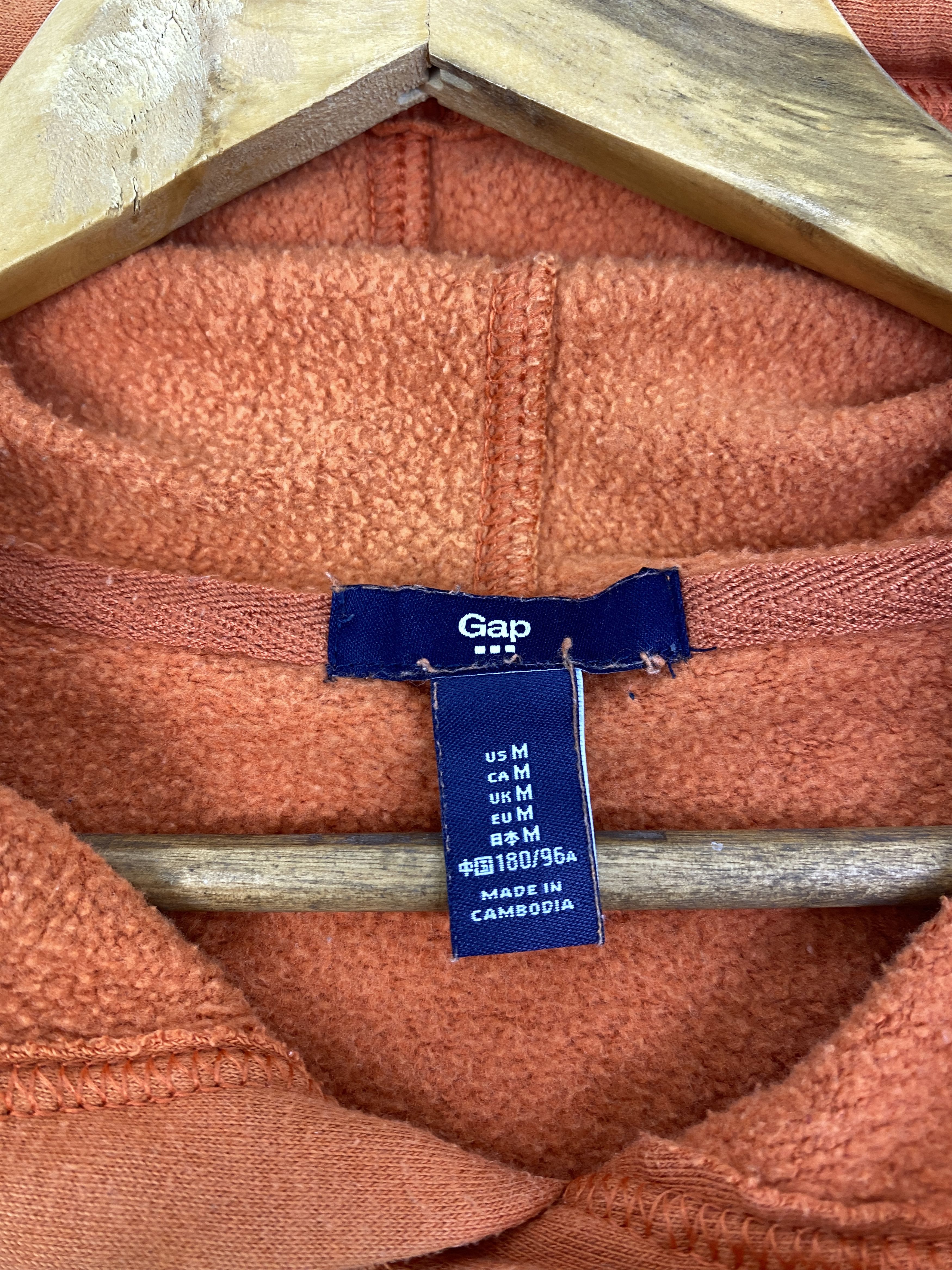 Gap Vintage Gap Wording Central Logo Hoodie SH0065 Size US M / EU 48-50 / 2 - 5 Thumbnail