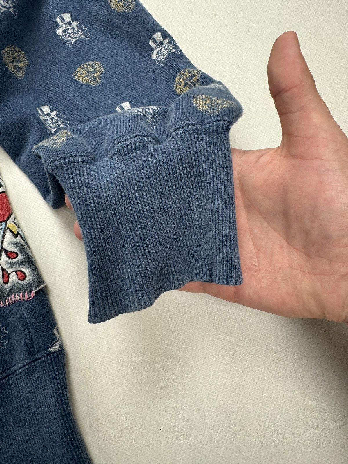Ed Hardy Vintage Y2K Ed Hardy Monogram Patch Graphic Multilogo Hoodie Size US L / EU 52-54 / 3 - 11 Thumbnail