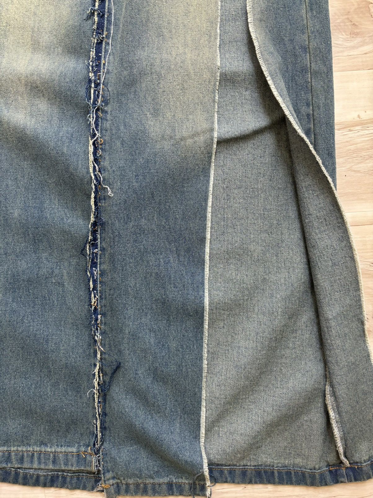 Other Reworked Floor-length Denim skirt Size 26" / US 2 / IT 38 - 9 Thumbnail