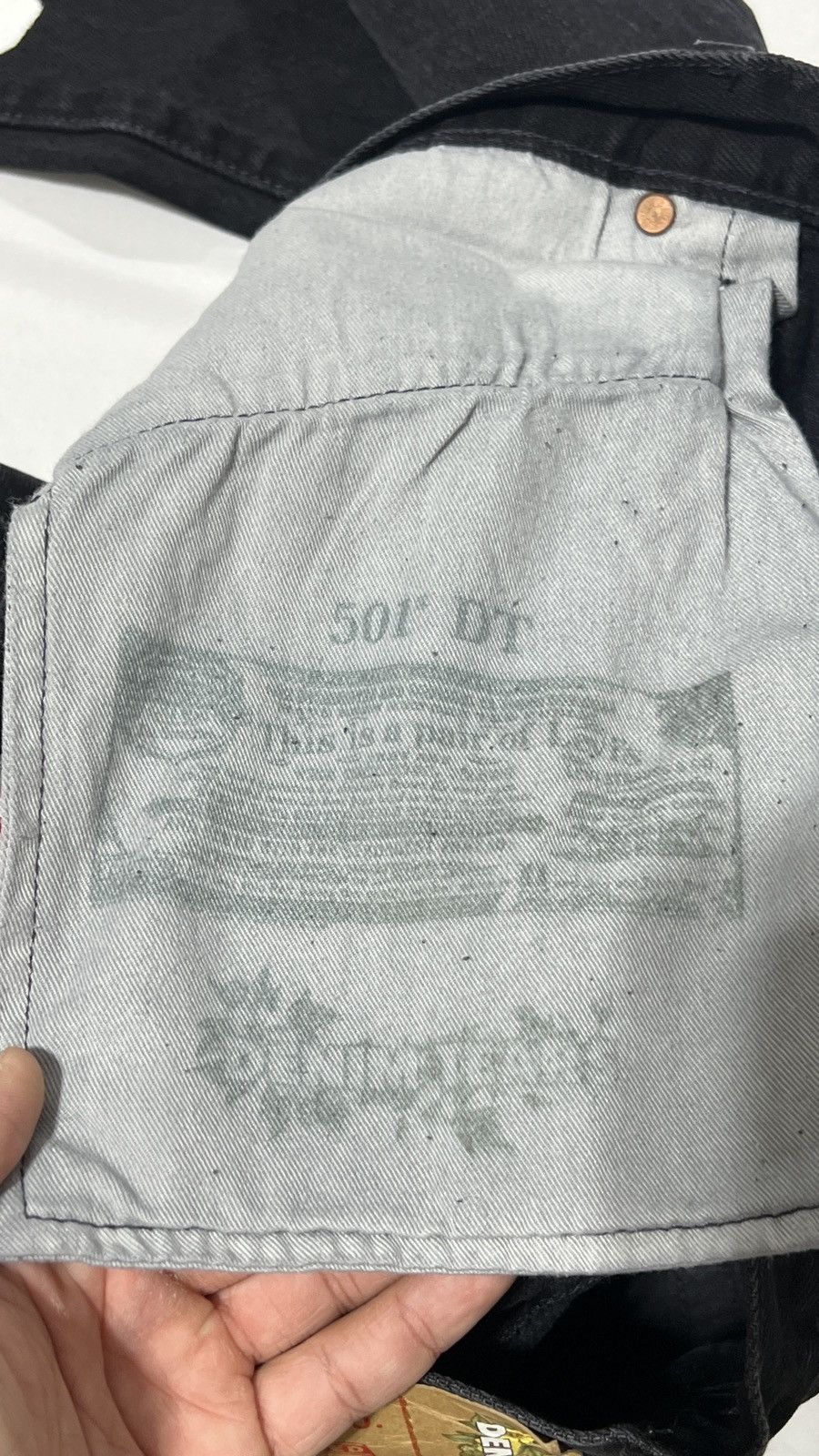 DENIM TEARS × Levi's Denim Tears Black Cotton Wreath Jeans Size US 36 / EU 52 - 13 Thumbnail