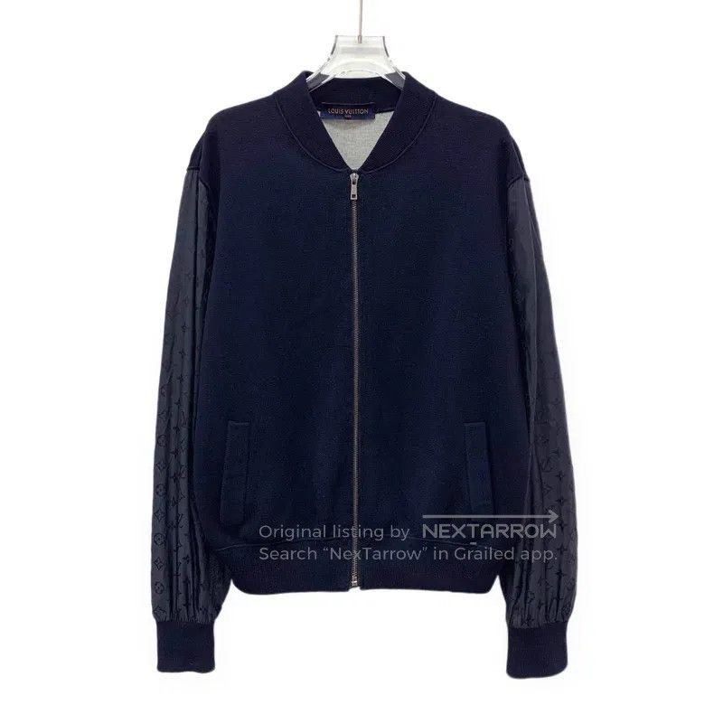 Louis Vuitton Louis Vuitton Dark blue logo presbyopic patchwork wool sta Size US M / EU 48-50 / 2 - 1 Thumbnail