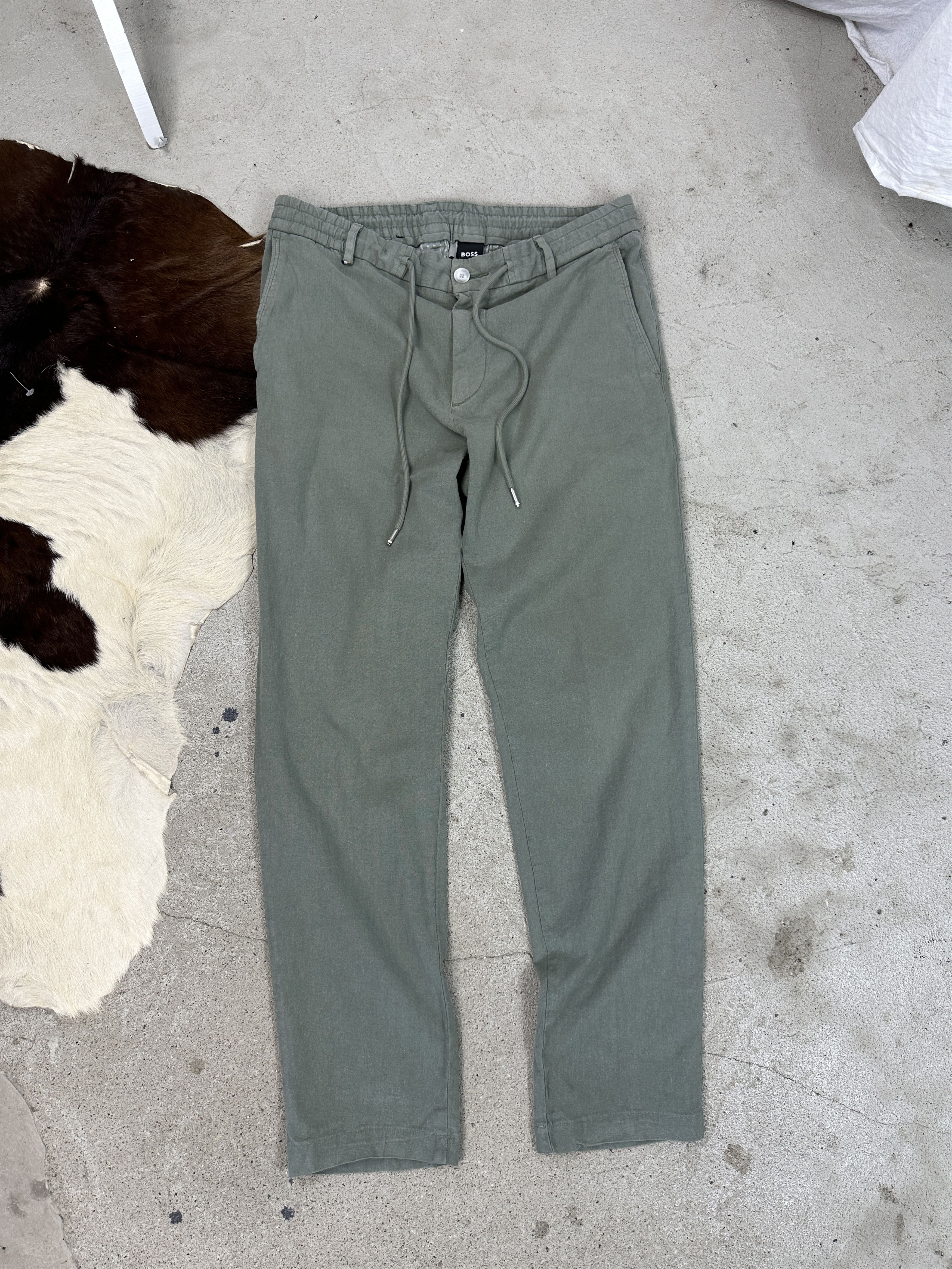 Hugo Boss × Vintage Vintage Y2K Casual Preppy Old Money Linen Hugo Boss Pants Size US 34 / EU 50 - 1 Thumbnail
