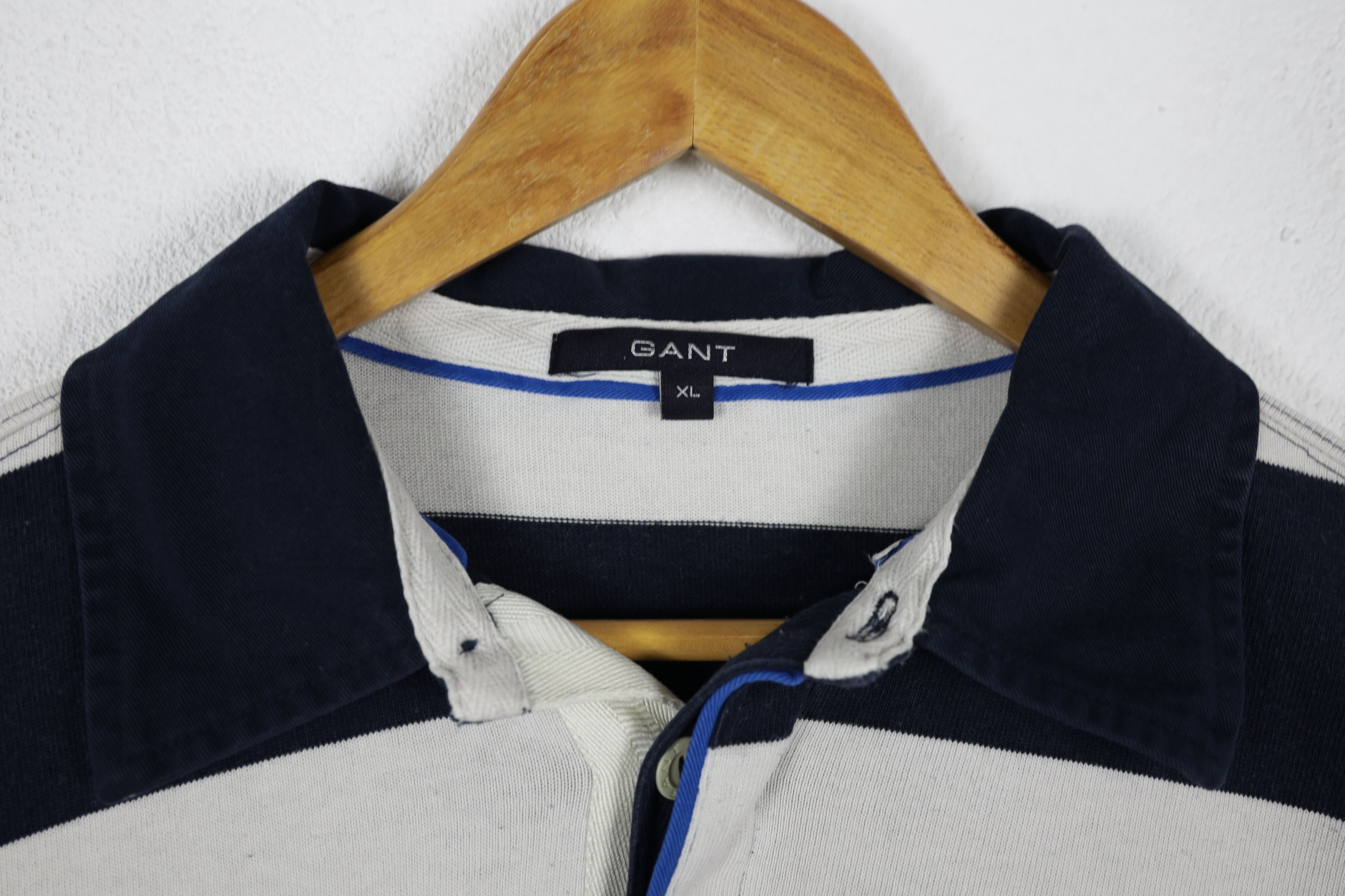 Gant × Gant Rugger Gant Logo Preppy University Striped Rugby Polo Shirt XL Size US XL / EU 56 / 4 - 5 Thumbnail