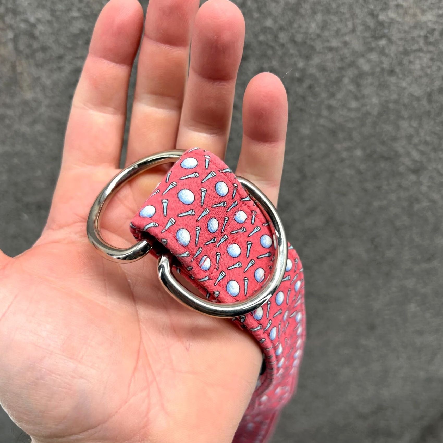 Vineyard Vines Vineyard Vines Belt Women Medium Golf Belt All over Print Double Ring Pink Cotton Belt Width Medium Womens 90s? Size ONE SIZE - 4 Thumbnail