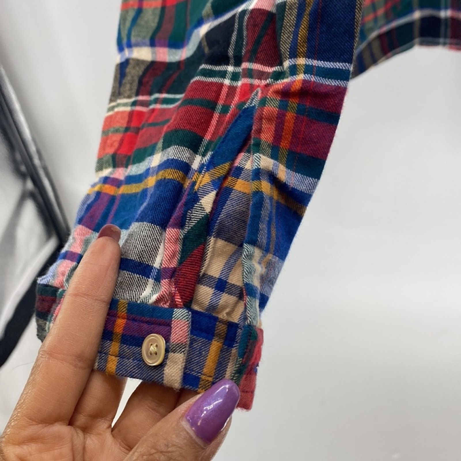 L.L. Bean L.L. Bean Shirt Red green plaid Signature Flannel size L Size L / US 10 / IT 46 - 4 Thumbnail