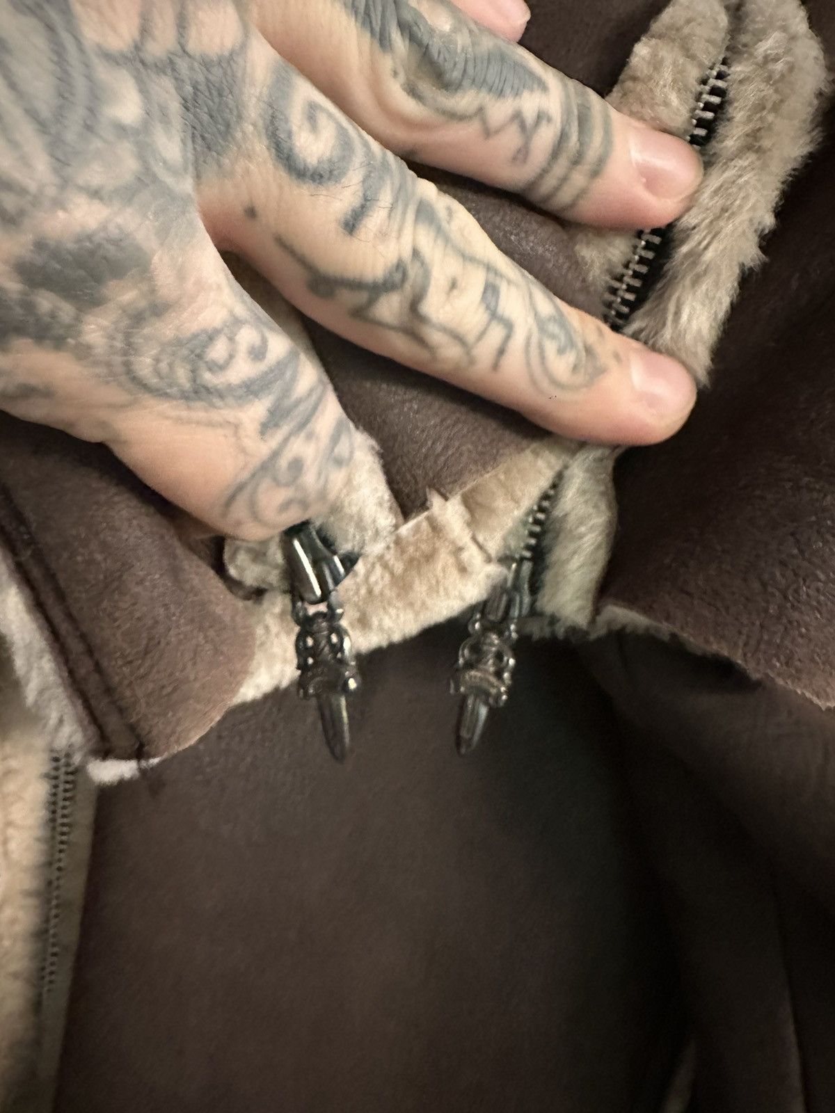 Chrome Hearts CHROME HEARTS FULL SUEDE & SHEARLING JACKET L/XL Size US L / EU 52-54 / 3 - 7 Thumbnail