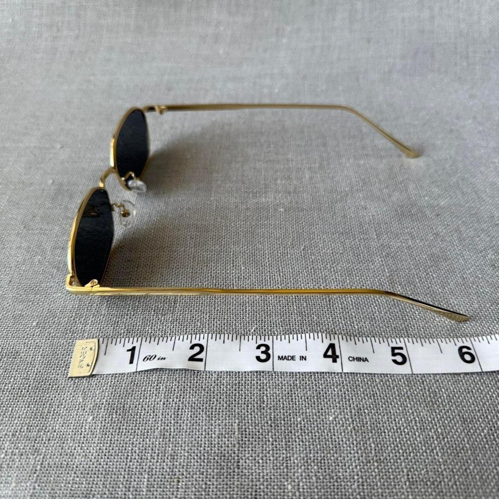 Other Sleek rectangle gold frame sunglasses WMNS2 Size ONE SIZE - 6 Thumbnail