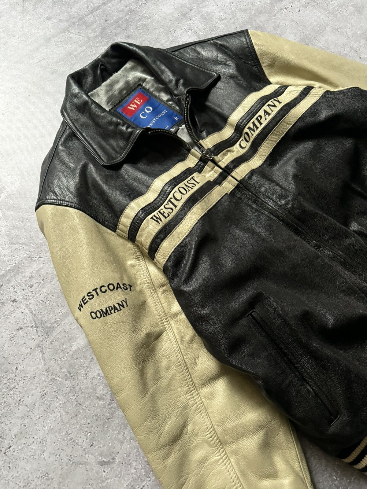 Vintage Vintage 90s West Coast Company Leather Jacket Size US L / EU 52-54 / 3 - 5 Thumbnail