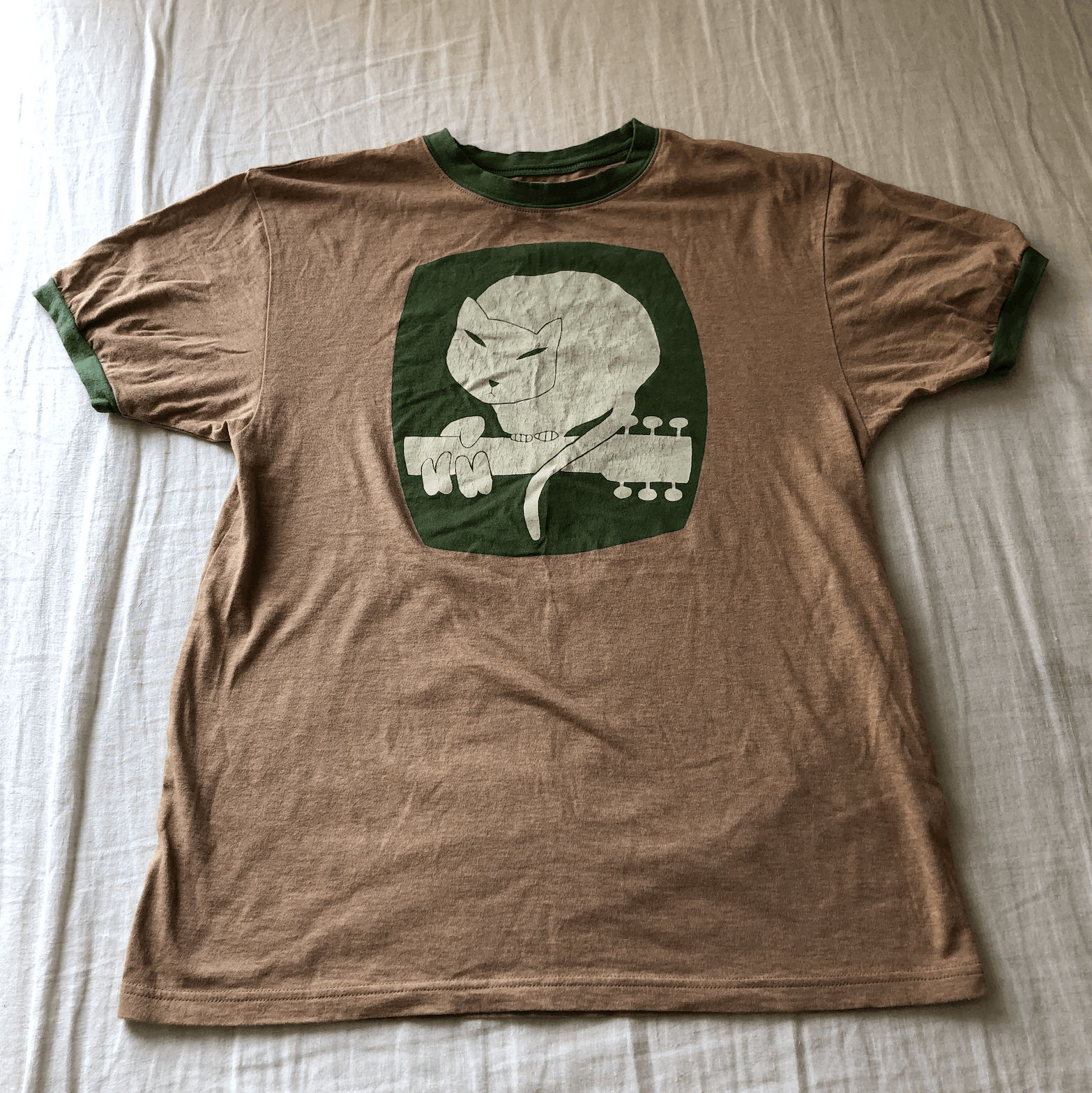 Kapital CAT ON LEGEND LIVE Ringer T-shirt