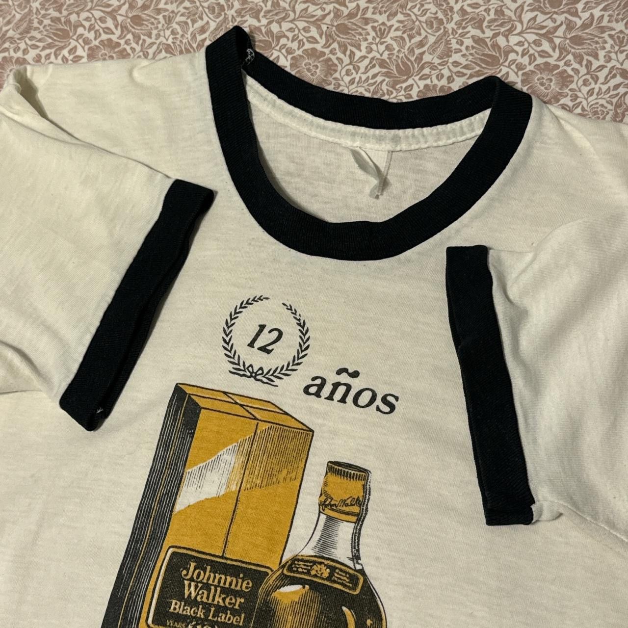 Other Vintage 80s Johnnie Walker Black Label ringer tee medium Size US M / EU 48-50 / 2 - 5 Thumbnail