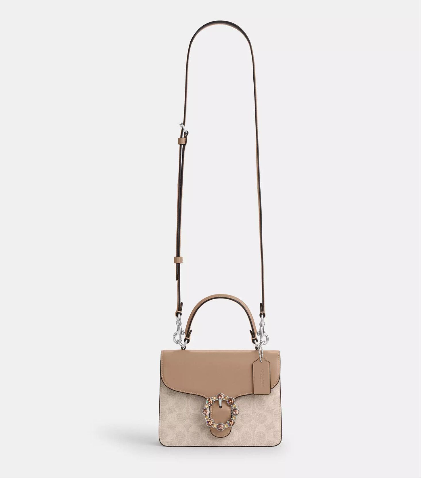 Coach Courtney Top Handle Bag In Signature Canvas CCE22 Size ONE SIZE - 6 Thumbnail