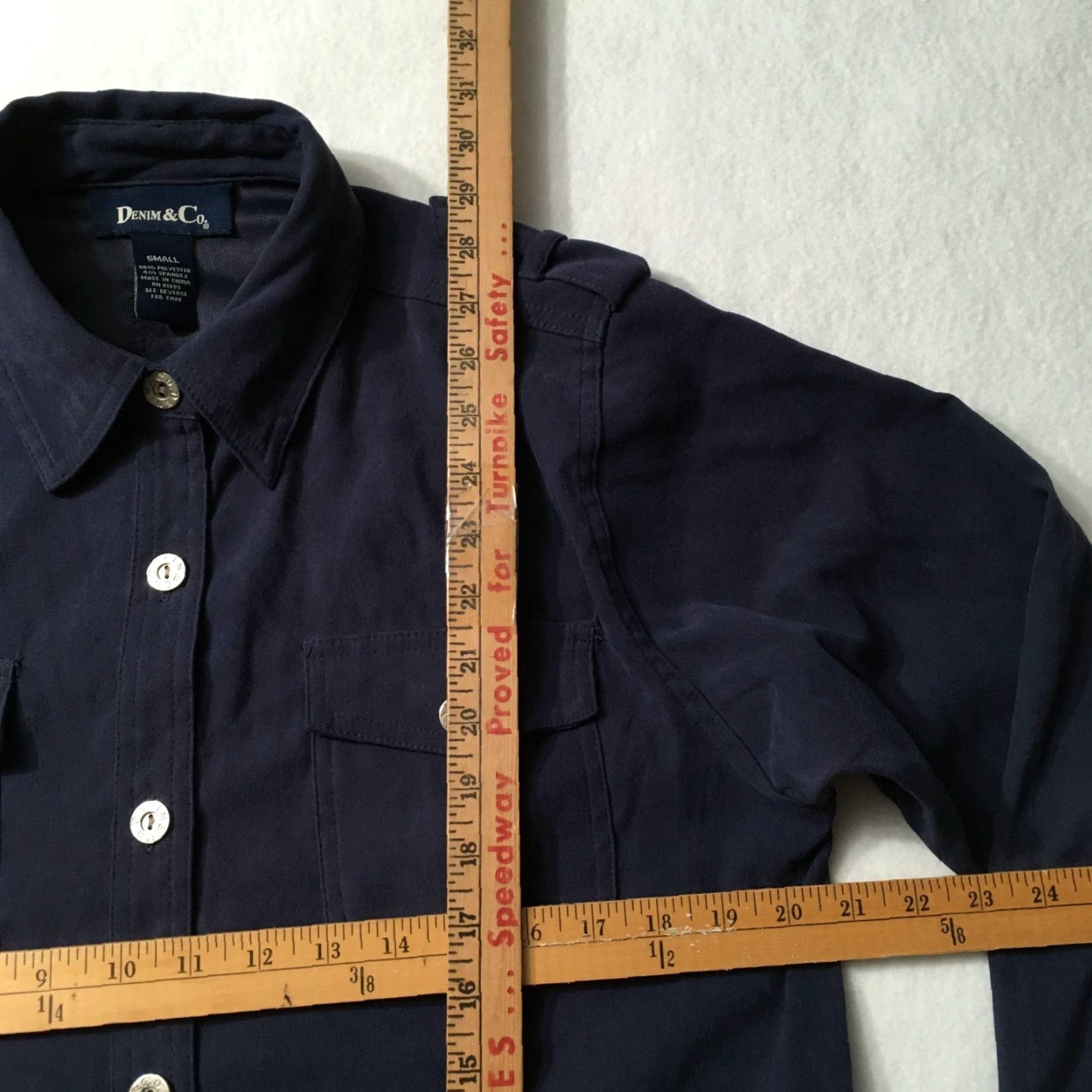 Denim & Co. VINTAGE Denim & Co Jacket Size XL-Y2k POLY BLEND LINED Size S / US 4 / IT 40 - 3 Thumbnail