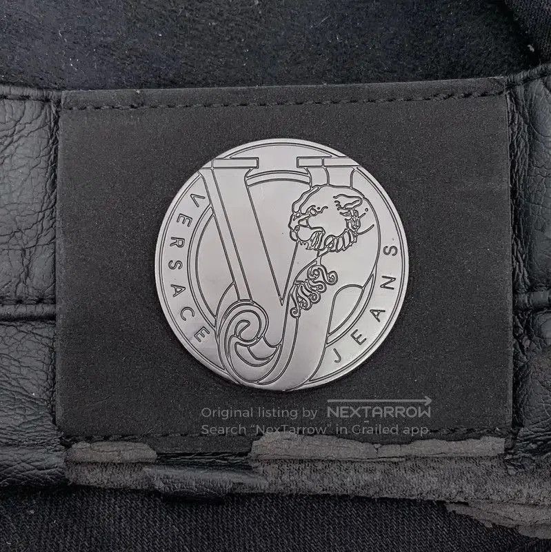 Versace Versace Black Cotton Casual Pants for Men . Size US 26 / EU 42 - 6 Thumbnail