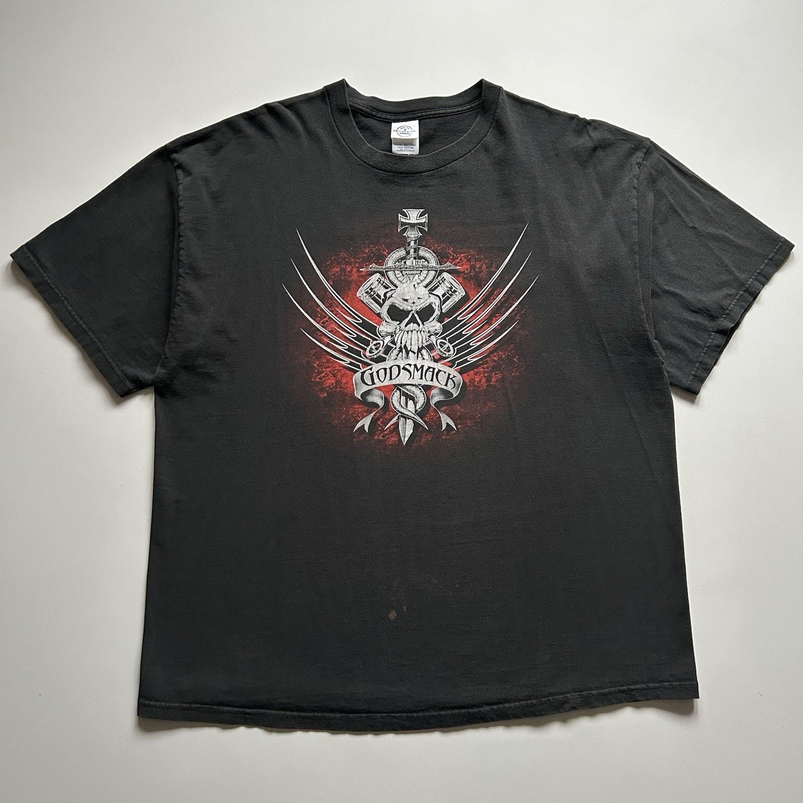 Band Tees Vintage Godsmack T Shirt XXL Y2K Cotton Band Tee Faded Black Size US XXL / EU 58 / 5 - 1 Thumbnail