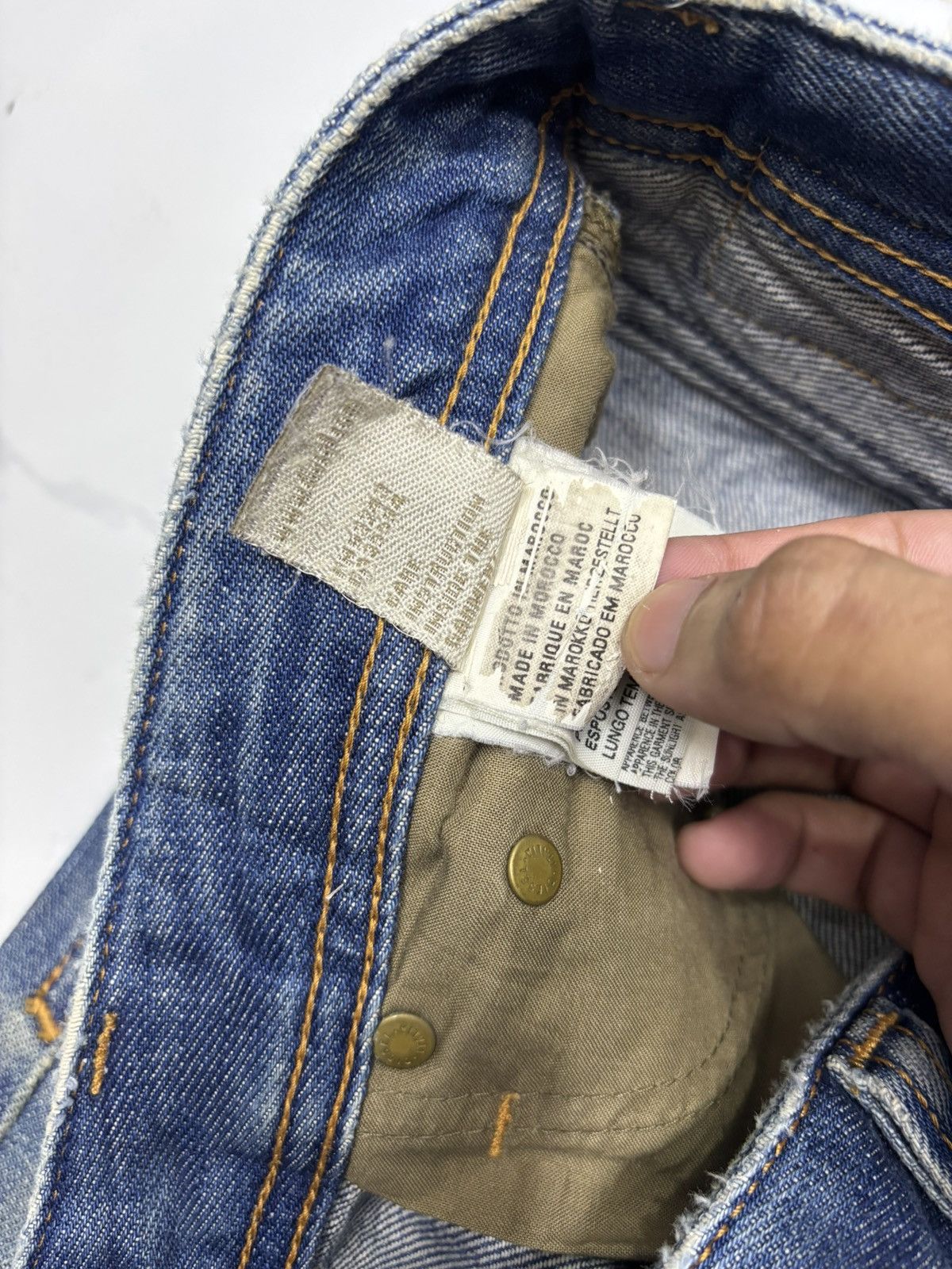 Diesel 🔥RARE DIESEL DENIM CUSTOM MADE AGEHA PAINT DISTRESS DENIM Size US 30 / EU 46 - 14 Thumbnail