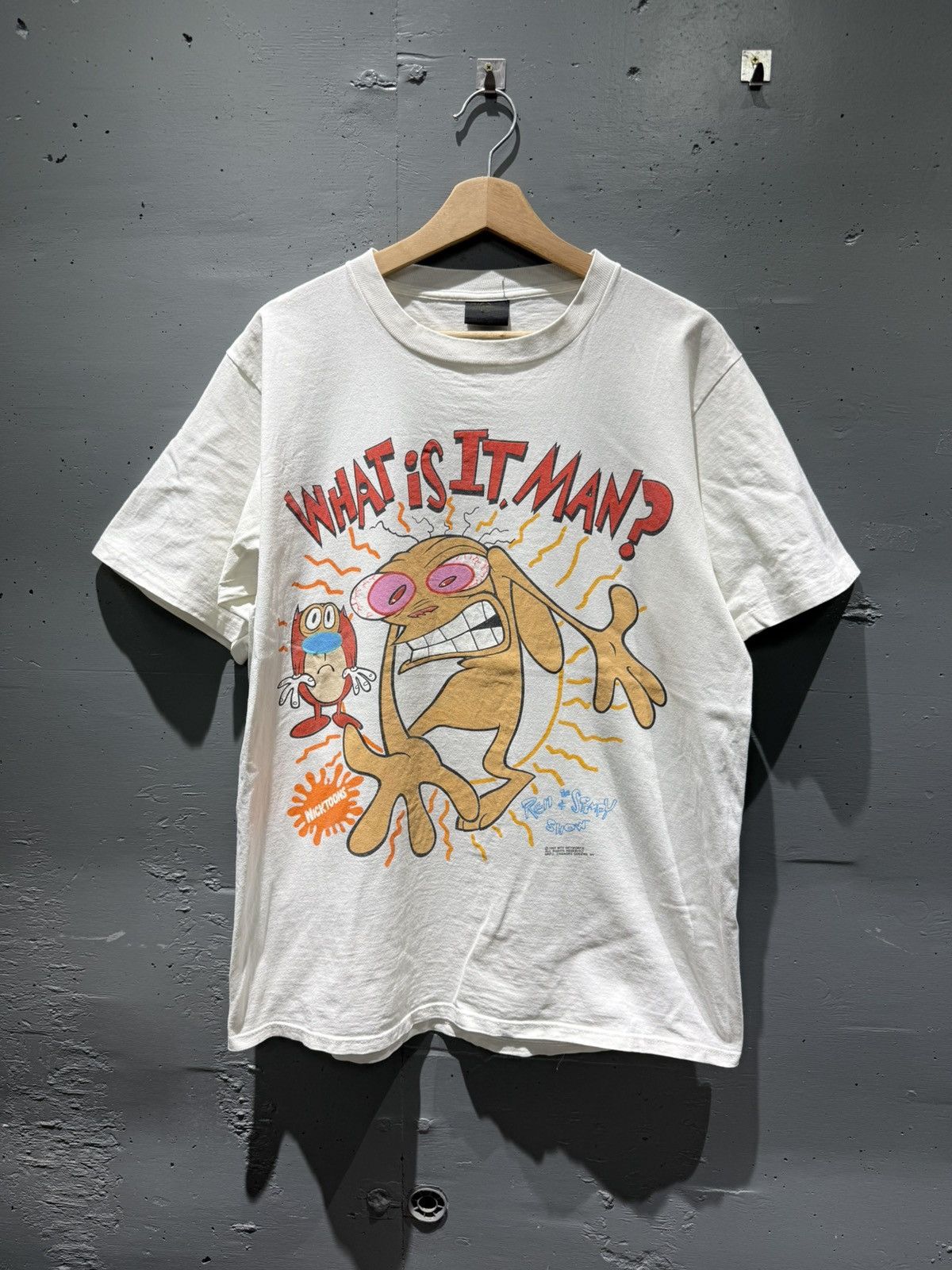 Vintage Vintage 1992 the ren & stimpy show single stitch Size US L / EU 52-54 / 3 - 1 Thumbnail
