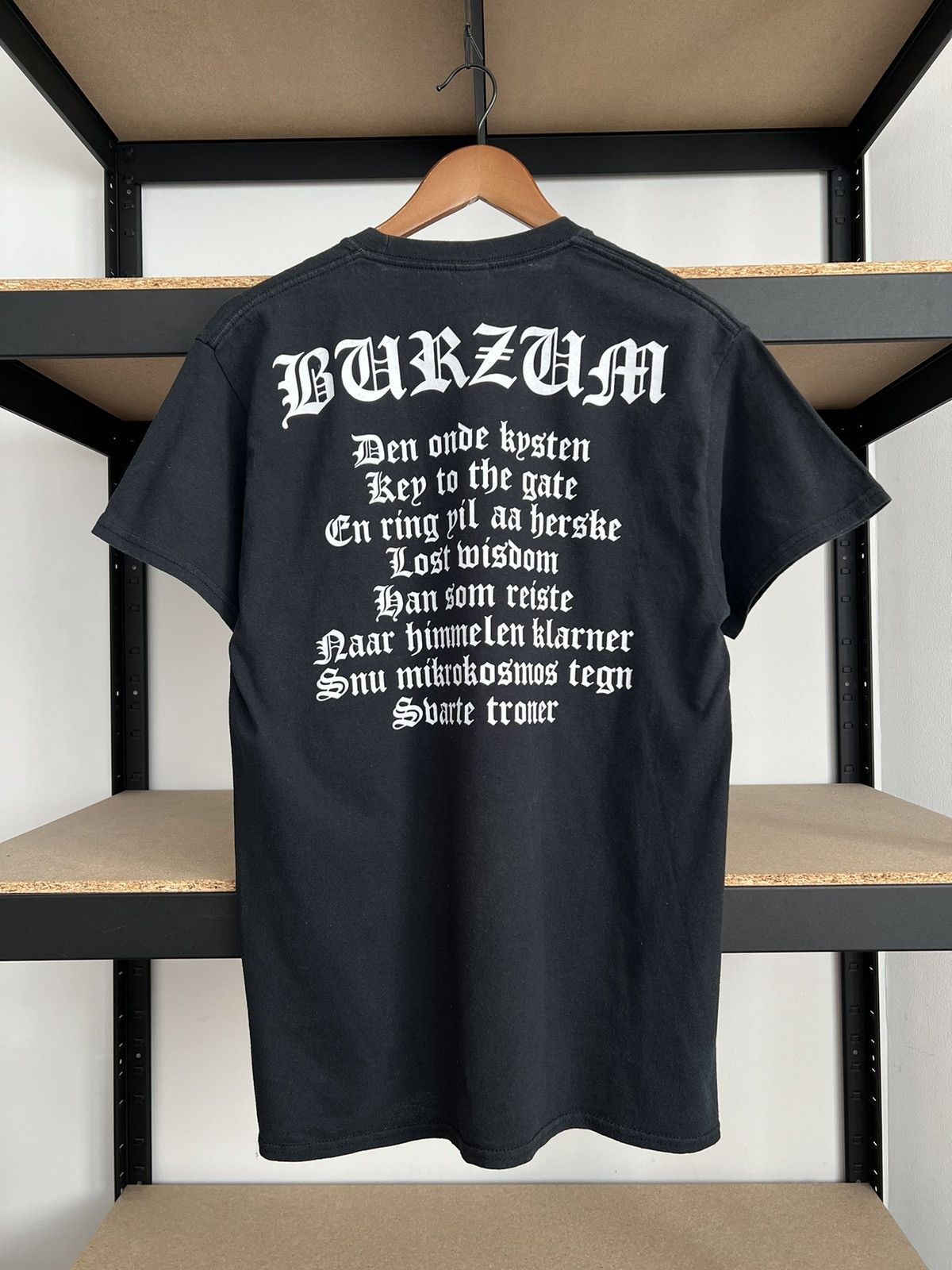 Band Tees Burzum Det Som Engang Var Black Metal Band Y2k Black T-shirt Size US M / EU 48-50 / 2 - 4 Thumbnail