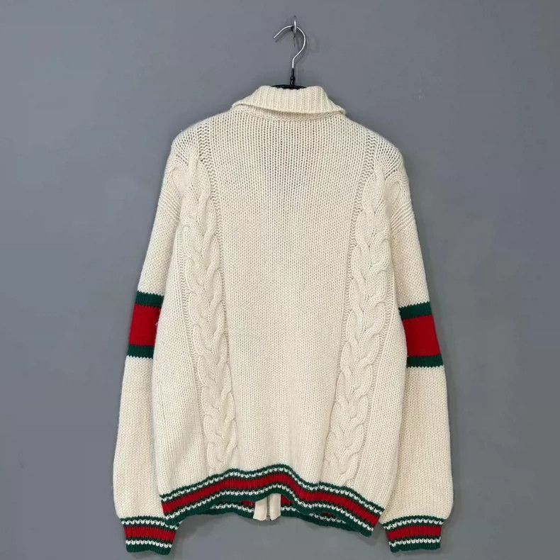 Gucci Classic Striped Knit Zip Jacket GUCCI-2506 Size US S / EU 44-46 / 1 - 2 Thumbnail
